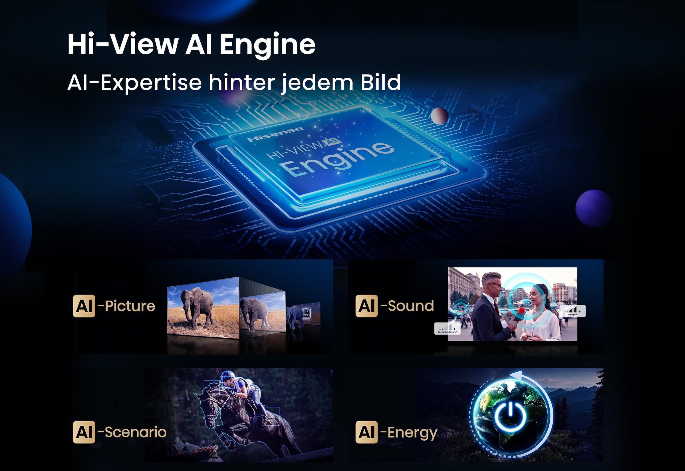 Hisense QLED Mini LED-Fernseher »55E89Q« 139 cm/55 ″ Smart-TV 4K UHD MiniLED Smart TV