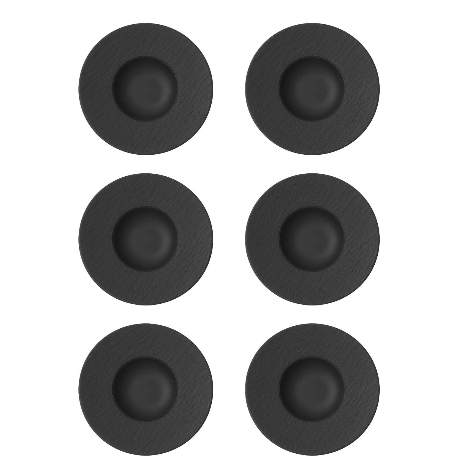 Villeroy & Boch Suppenteller "Manufacture Rock Ø 29 cm Schwarz"
