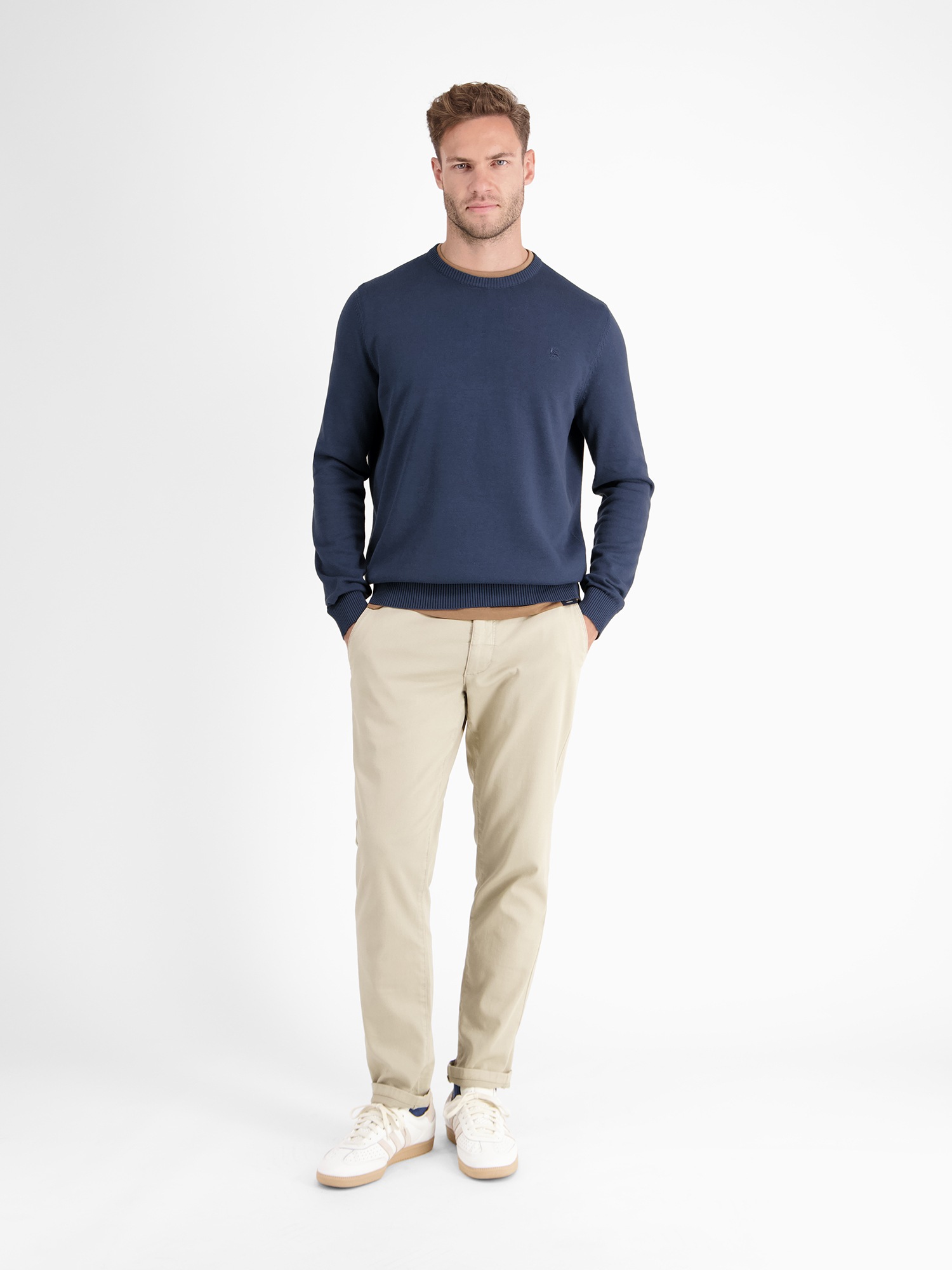 LERROS Strickpullover »LERROS Crewneck Strickpullover«