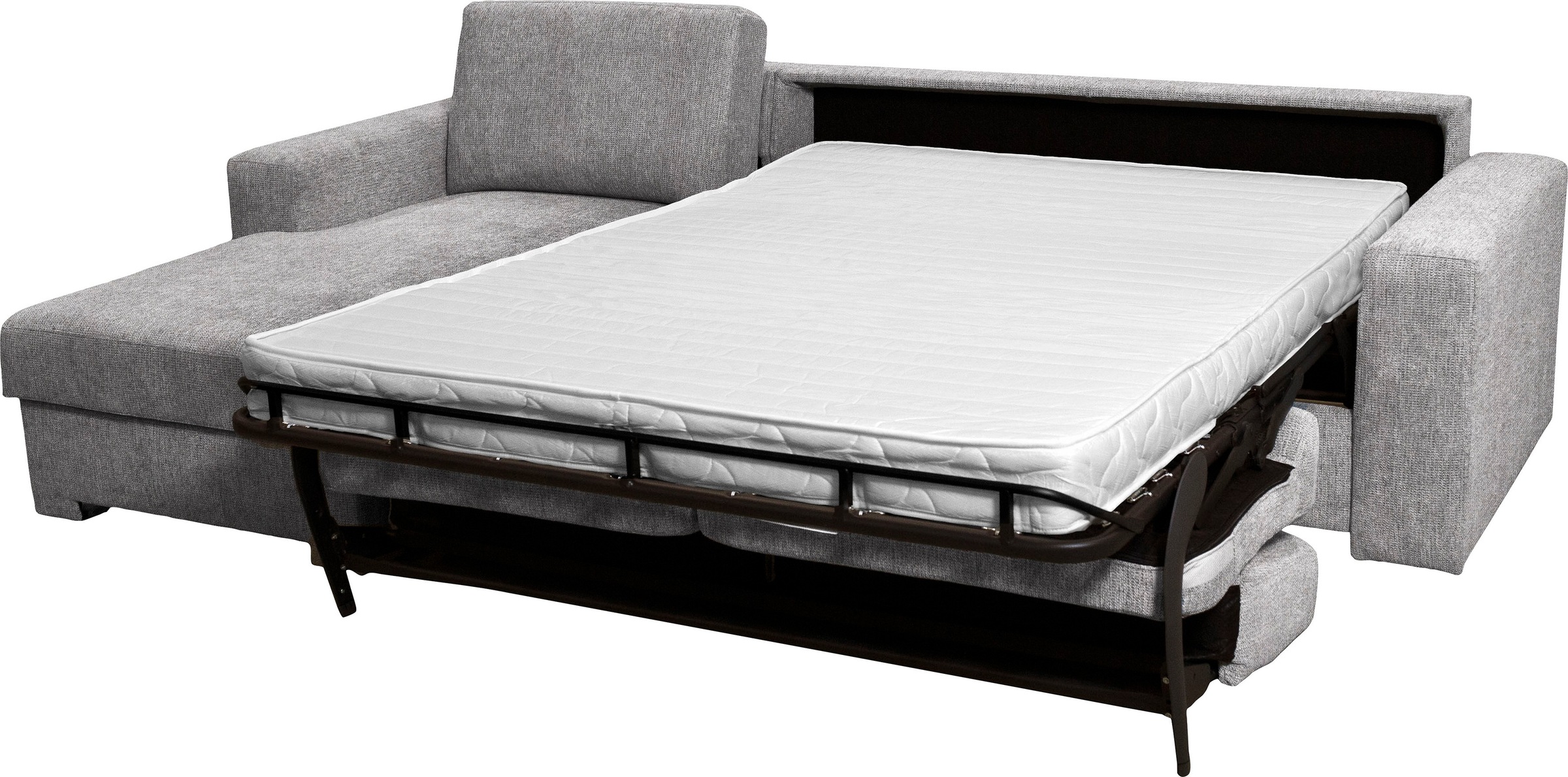 Home affaire Ecksofa »Roma "M" Matratzenhöhe 14 cm, Dauerschlaffunktion, mit Unterfederung,«, Liegemaße ca 143x198 cm, L-Form
