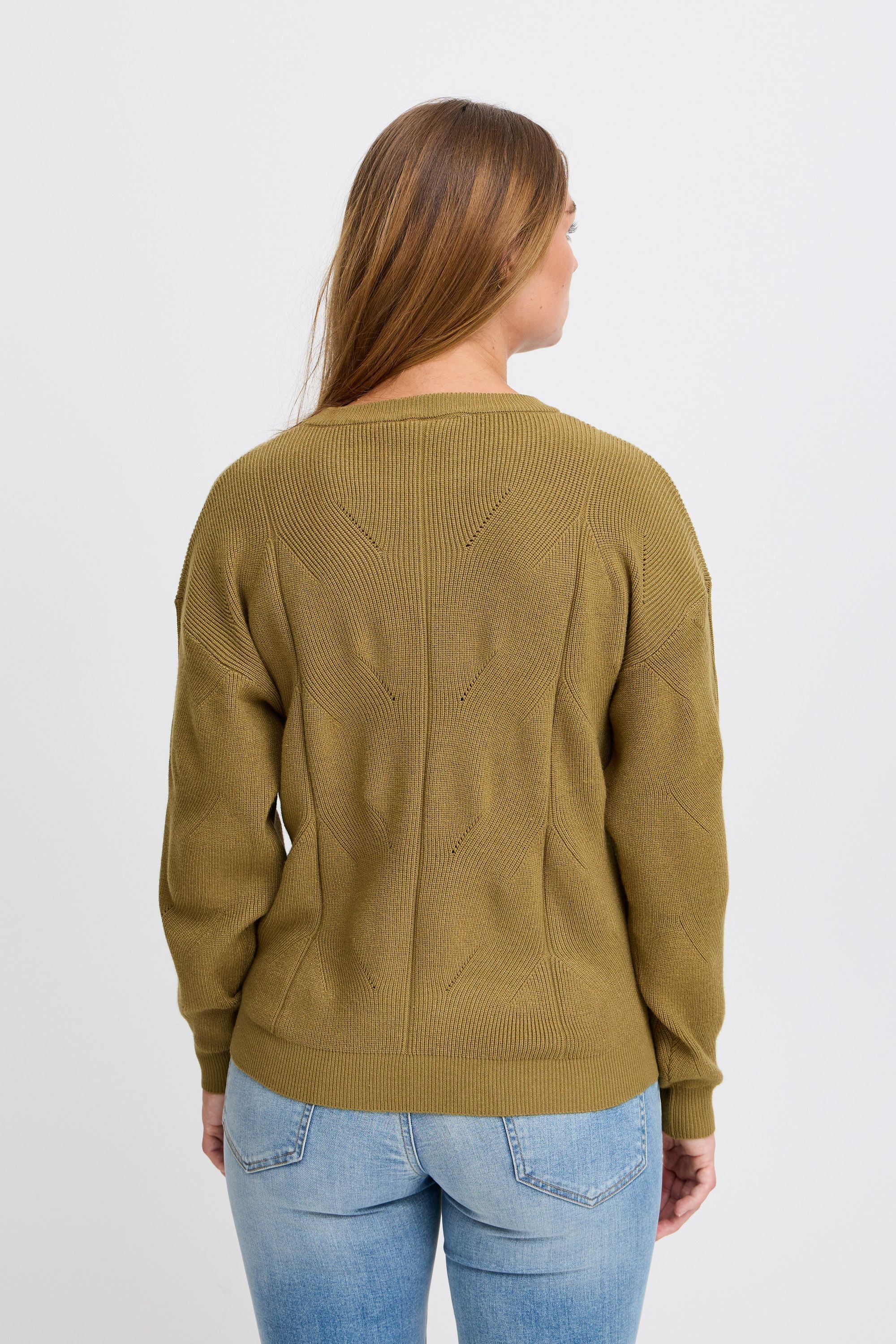 Ichi Strickfleece-Pullover »Strickpullover IHBoston«