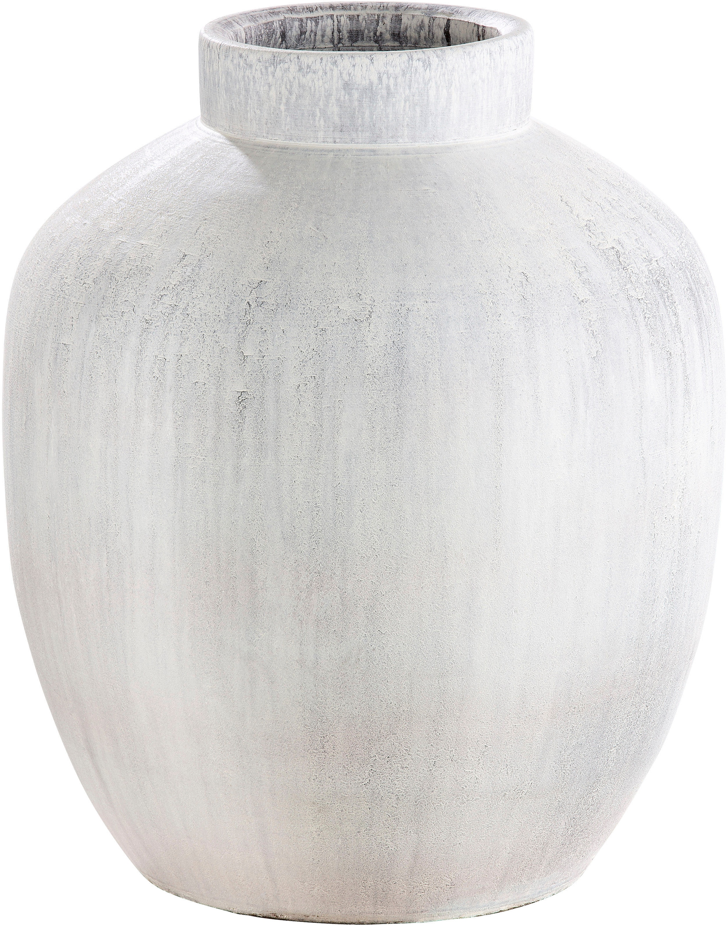 GILDE Tischvase »Silva, Höhe ca. 35 cm«, (1 St.), dekorative Vase aus  Keramik, Blumenvase auf Rechnung bestellen