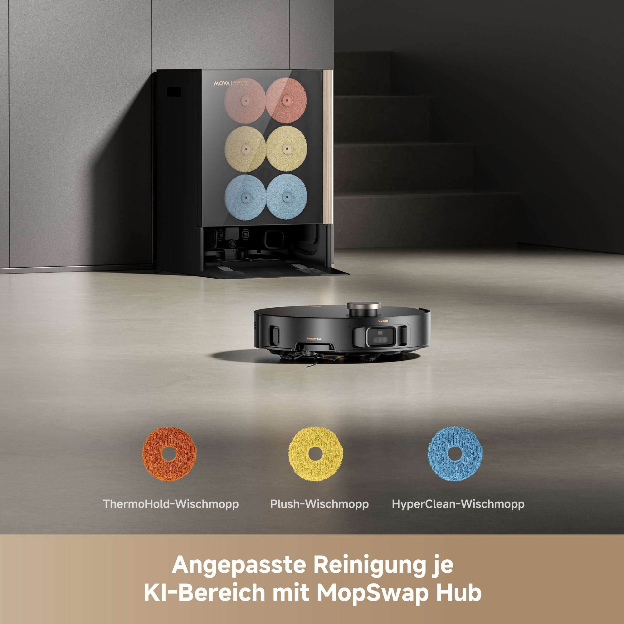 Mova Nass-Trocken-Saugroboter »Mova Mobius 60«