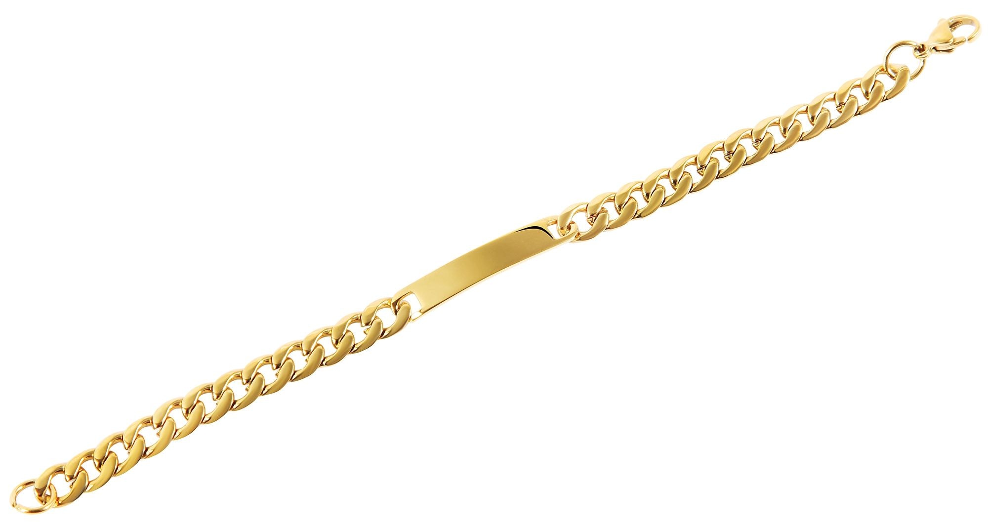 Adelia´s Panzerarmband »Damen Armband ¿ Panzerarmband aus Edelstahl 19 cm«