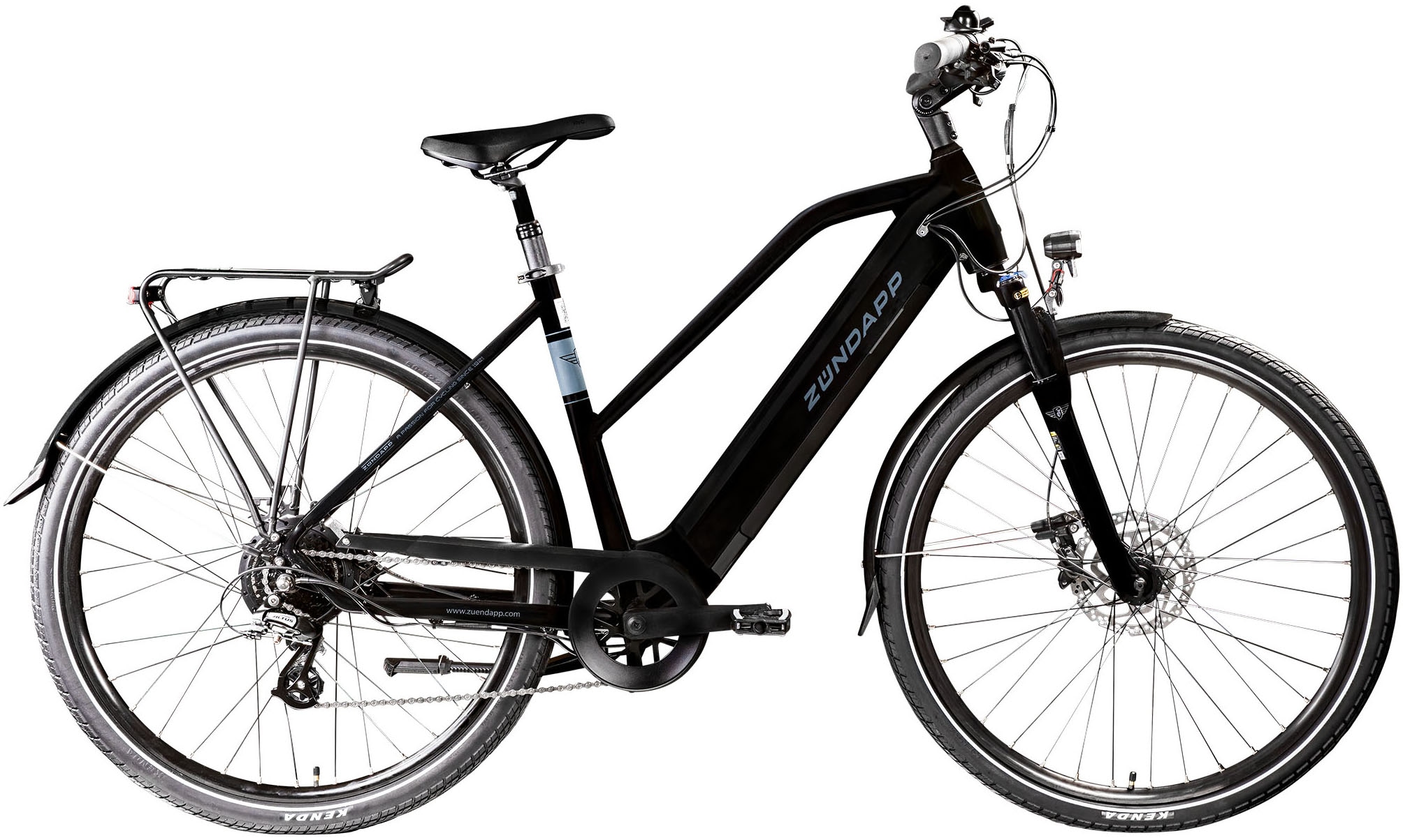 Zündapp "Z810" 8 Gang Shimano Altus RD-M310 Schaltwerk Kettenschaltung Heckmotor 250 W Pedelec, Elektrofahrrad für Damen