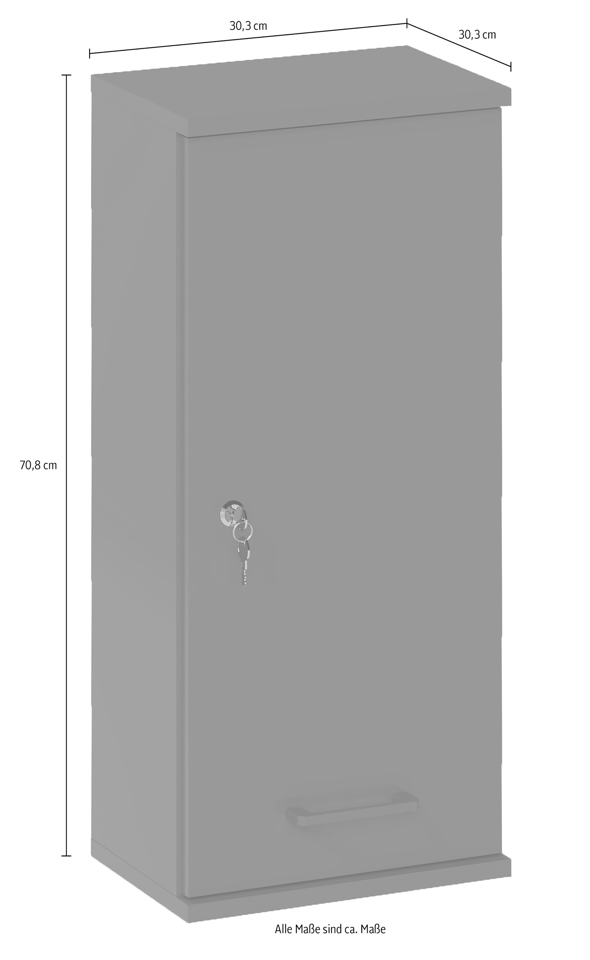 Schildmeyer »Galeno, mit 3 verschiedenen Aufklebern, Breite 30 cm, Made in Germany« 1 Stk. tlg. Auswahl aus 3 verschiedenen Aufklebern zum Anbringen, Made in Germany