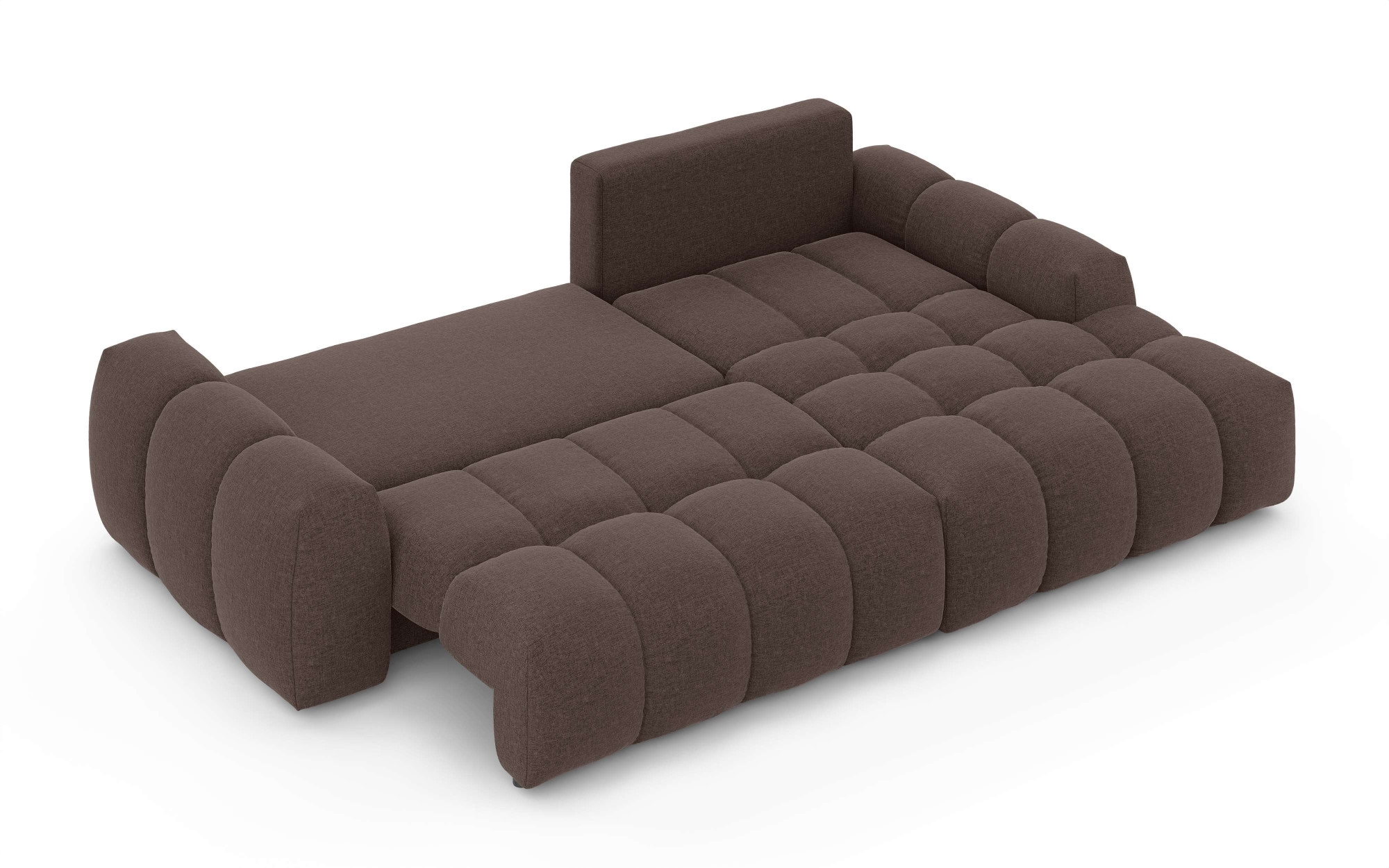 INOSIGN Ecksofa »AZITA klein optionale Schlafsofa mit Bettkasten, B/T/H: 270/166,5/84cm«, L-Form mit Wellenunterfederung, Bubble-Optik