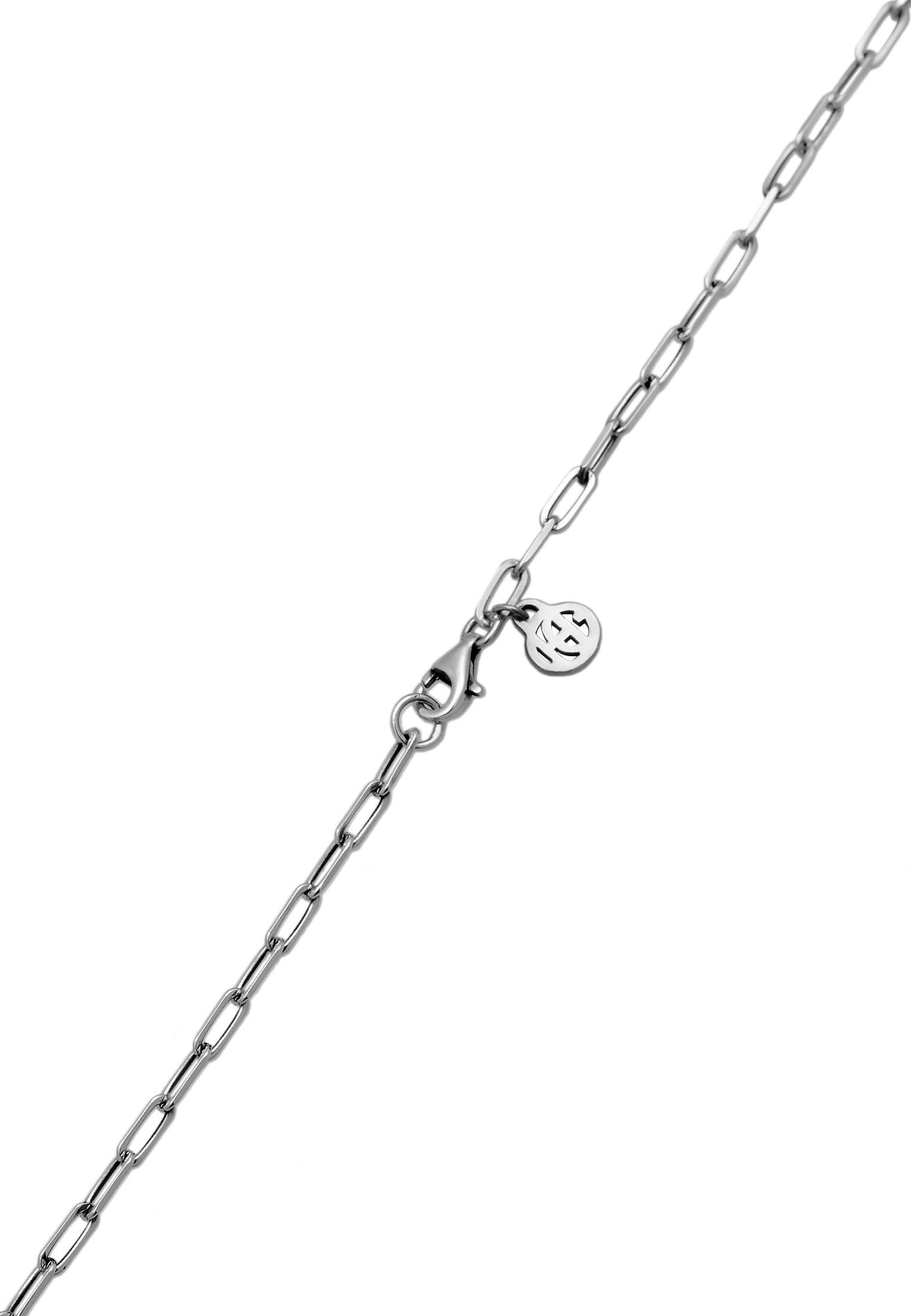 HAZE & GLORY Silberkette »Halskette Gliederkette Vintage Anhänger Rose 925 Silber«