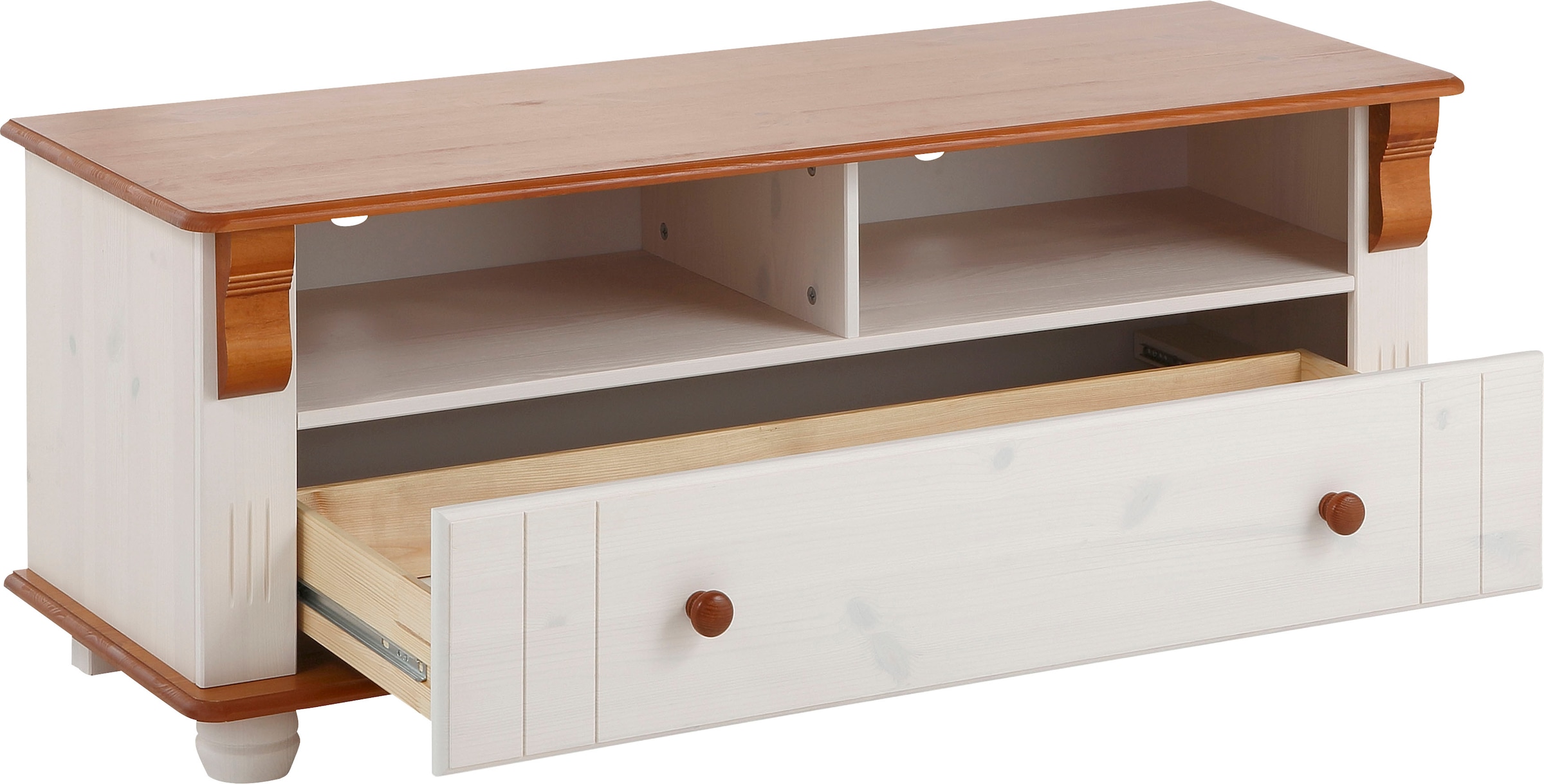 Home affaire TV-Board »Adele«, Breite 120 cm, mit Schublade, aus massiver Kiefer, FSC®