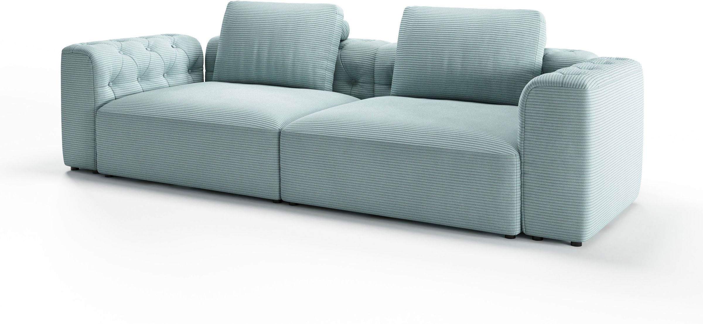 RAUM.ID 2,5-Sitzer »Cushid«, Modulsofa, bestehend aus 2 Teilen, Breite 268 cm