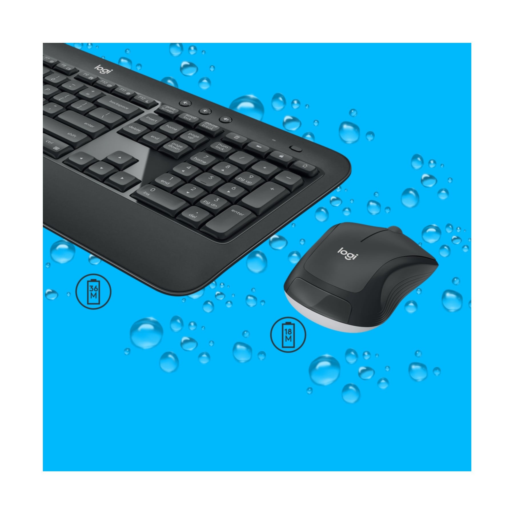 Logitech Tastatur »920-008685«, (Fn-Tasten-Ziffernblock)