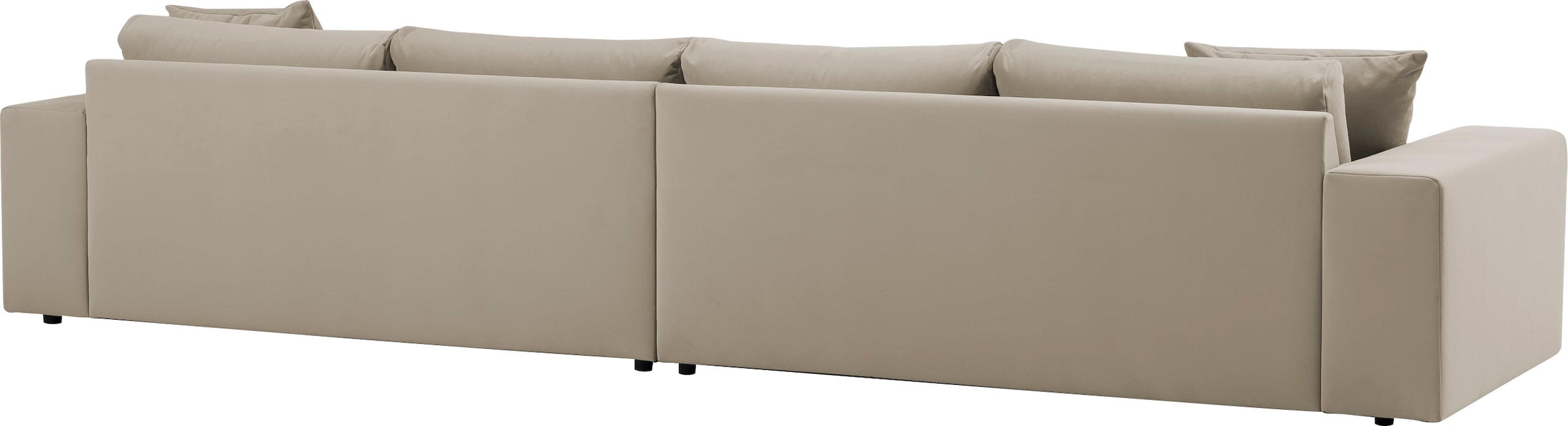 andas 4-Sitzer »SLEETLAND XXL in Samtvelours oder Vintage-Leder-Optik« besonders groß und bequem