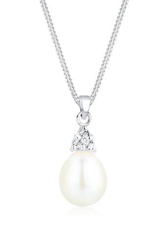 Elli Perlenkette »Kristalle Süßwasserzuchtperle Silber« kaufen