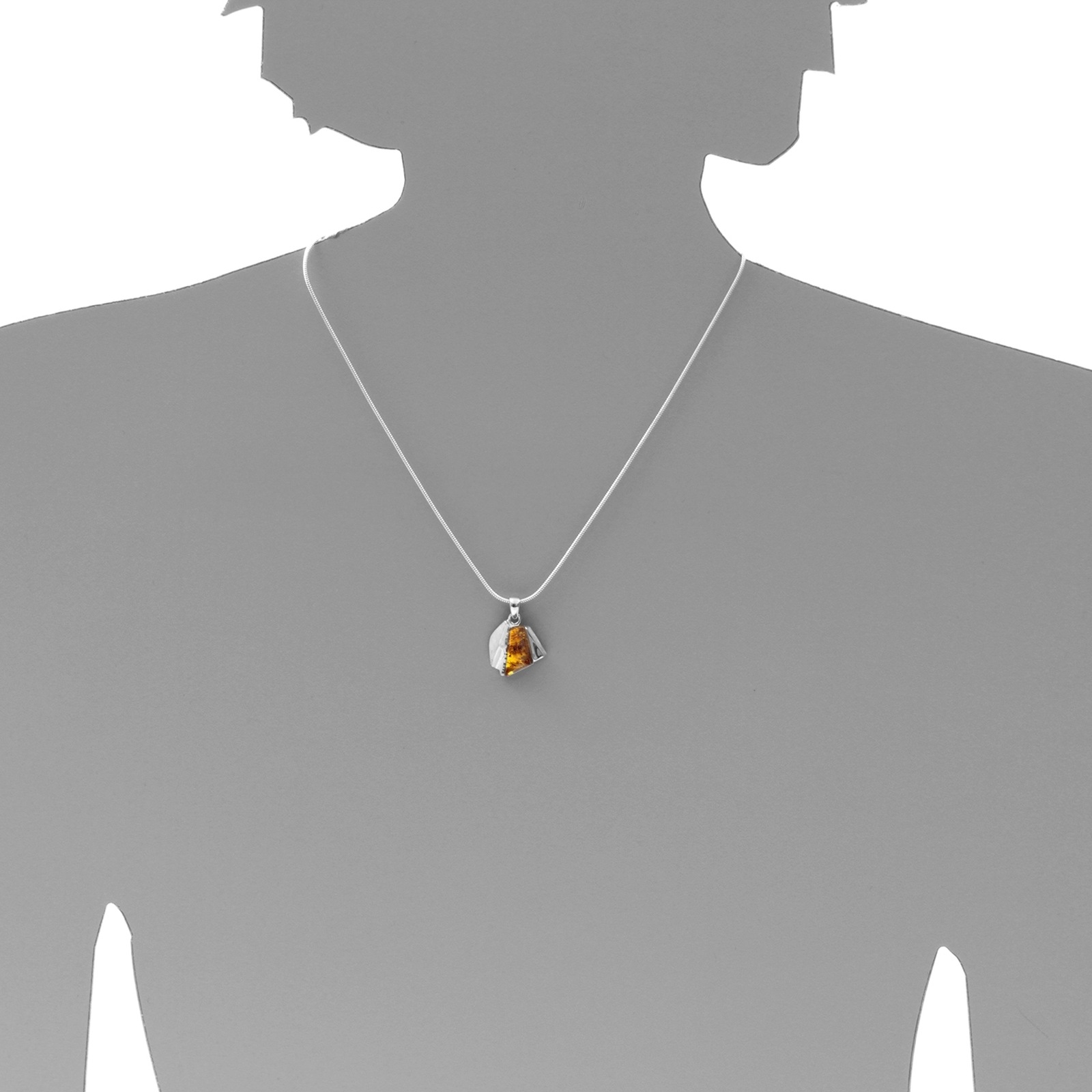 OSTSEE-SCHMUCK Kettenanhänger »- Mette - Silber 925/000 - Bernstein«