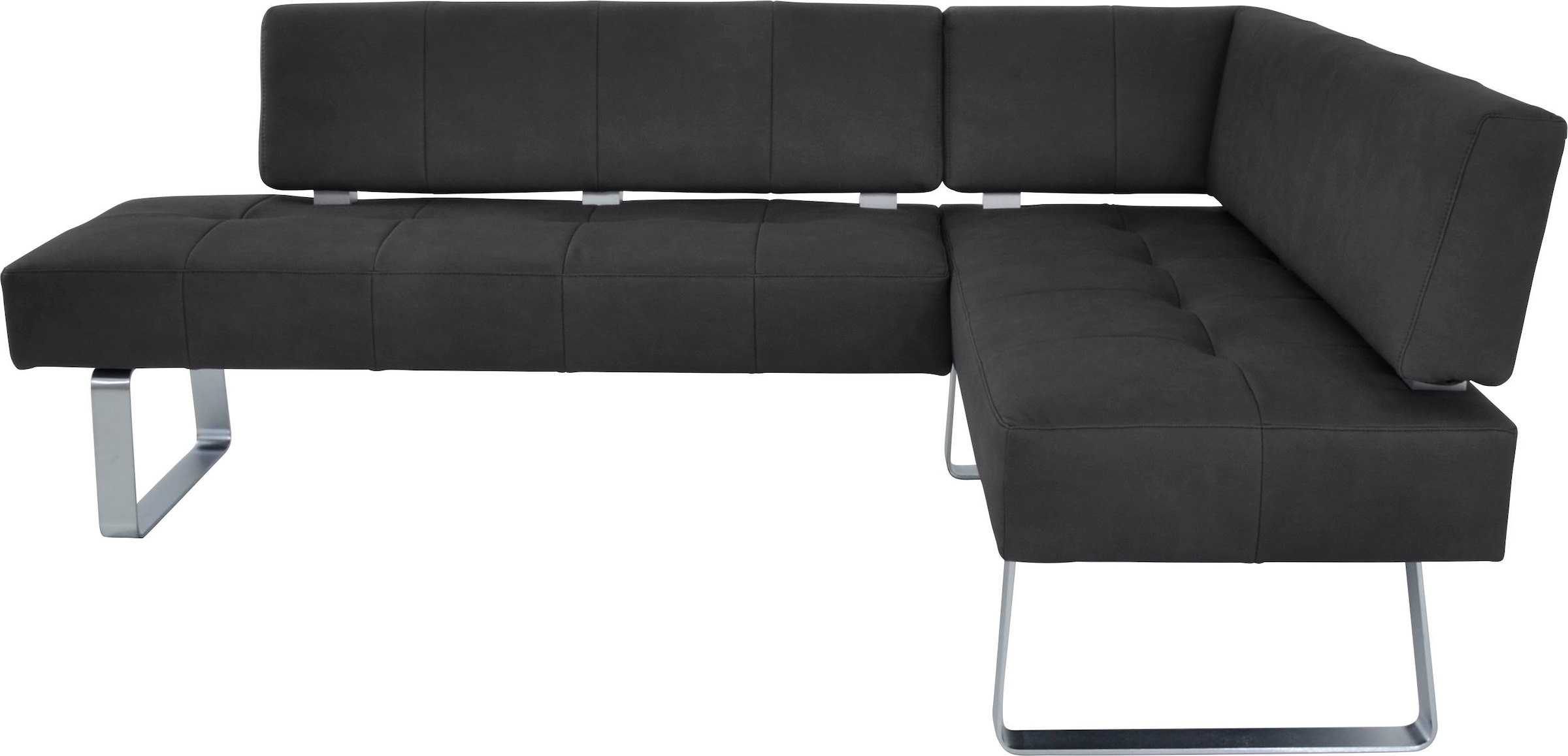 K+W Komfort & Wohnen Eckbankgruppe »Spider II«, (Set, 4 tlg.), langer Schenkel 227cm, 2 Freischwinger, Auszugstisch in Breite 130 cm
