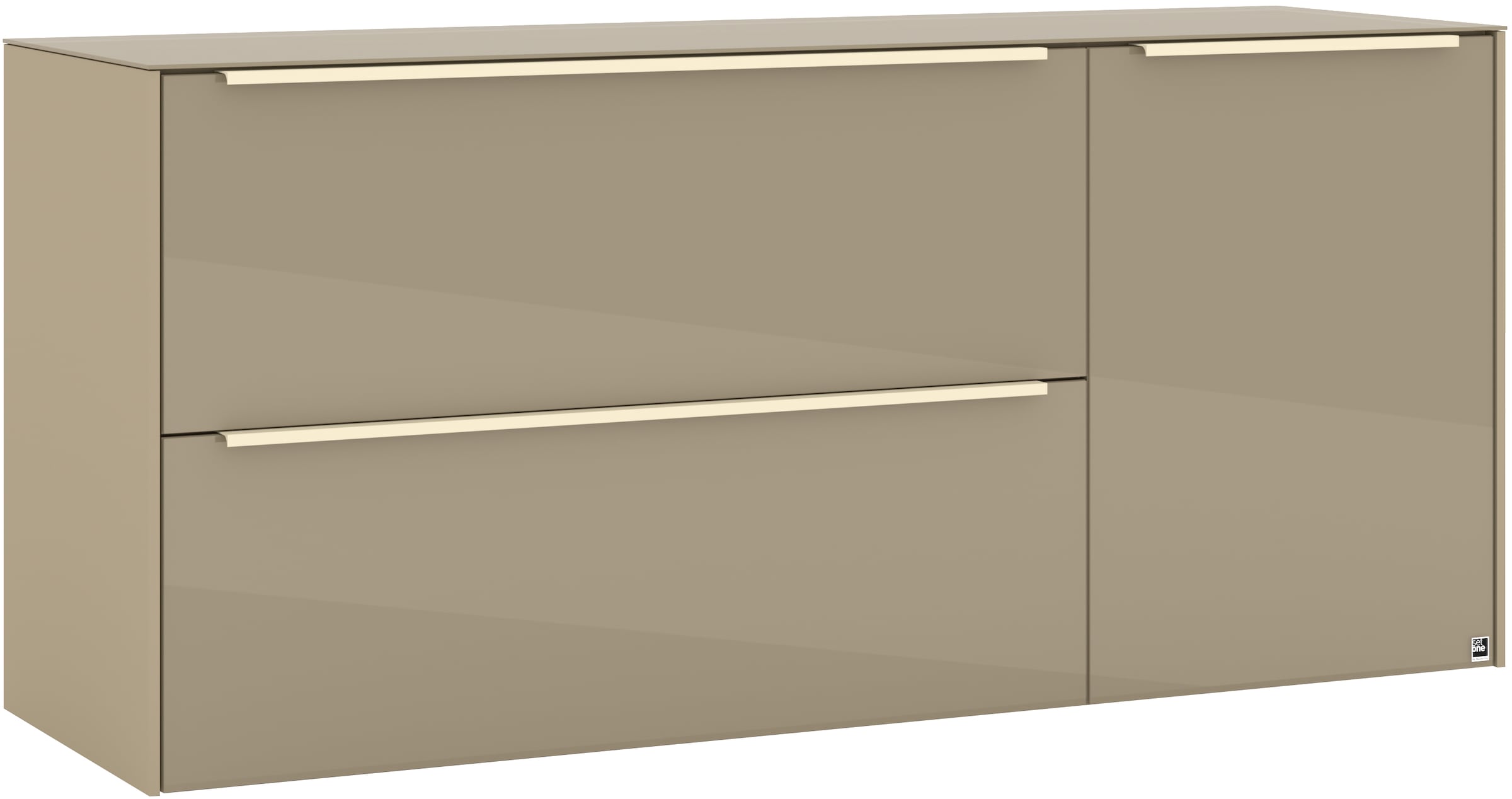 set one by Musterring Lowboard »reno-Dielen« 1 Stk. tlg. Mit Gleitern und in verschiedenen Farben erhältlich