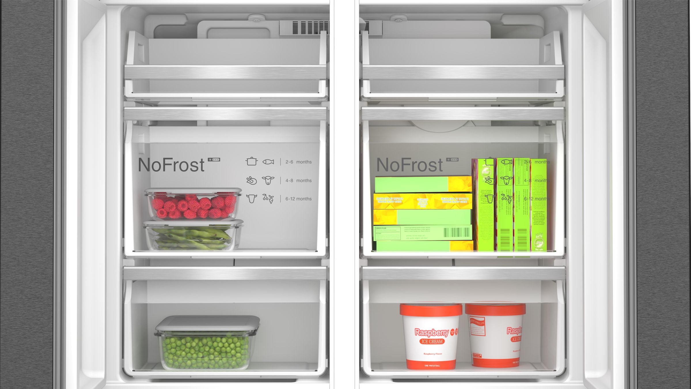 BOSCH Multi Door Serie 6 »KFI96AXEA« 183 cm hoch 90,5 cm breit