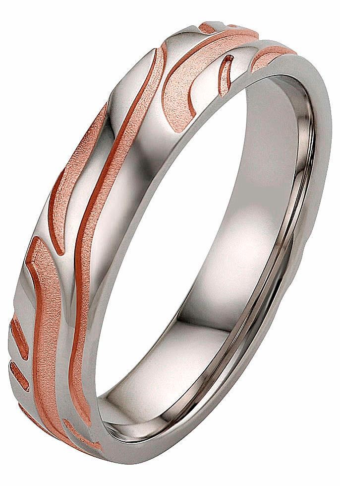 Firetti Trauring »Schmuck Geschenk Hochzeit Ehering "LIEBE"«, wahlweise mit oder ohne Zirkonia (synth.)