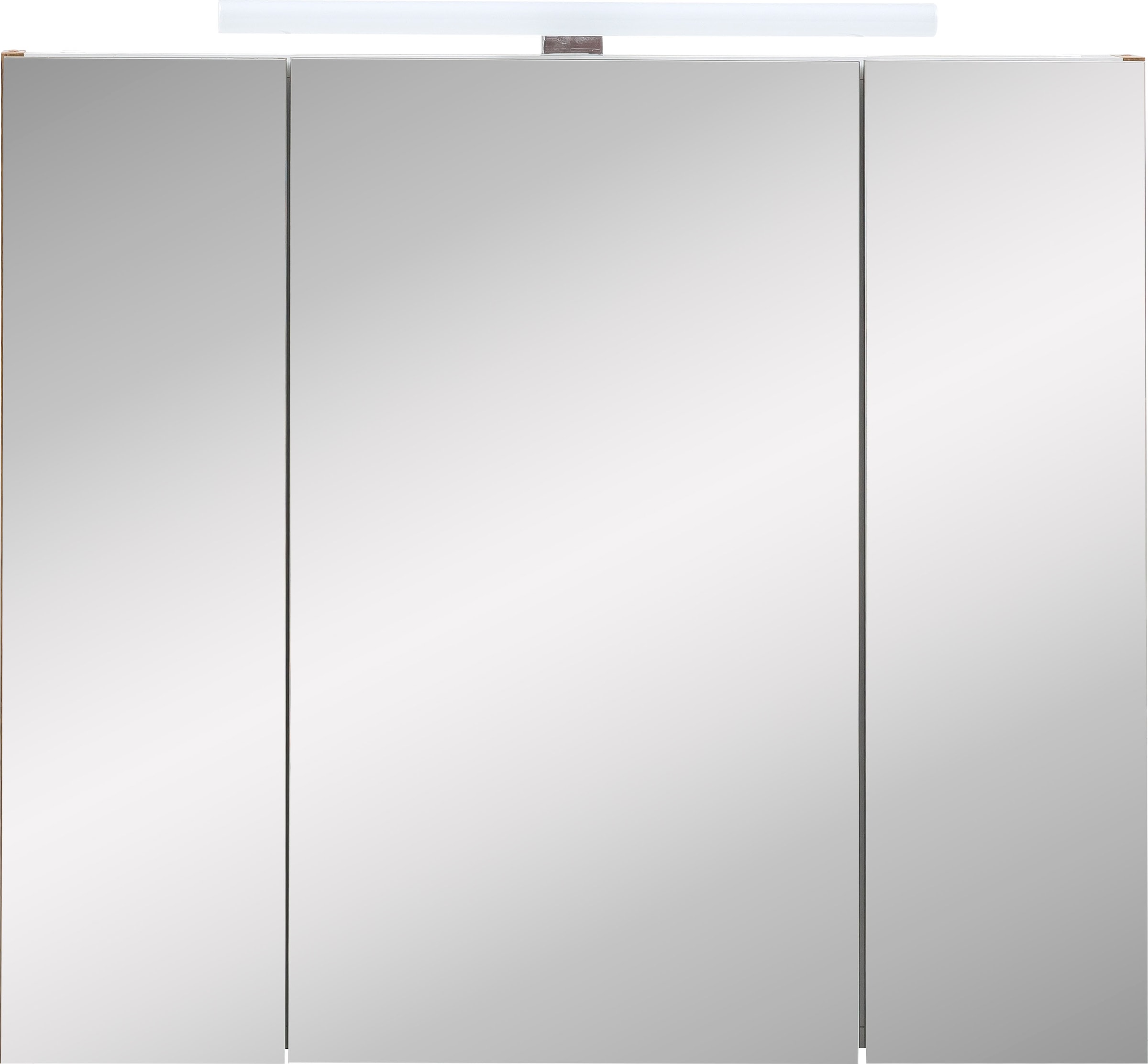 Schildmeyer Spiegelschrank »Duo«, Breite 80 cm, 3-türig, LED-Beleuchtung, Schalter-/Steckdosenbox