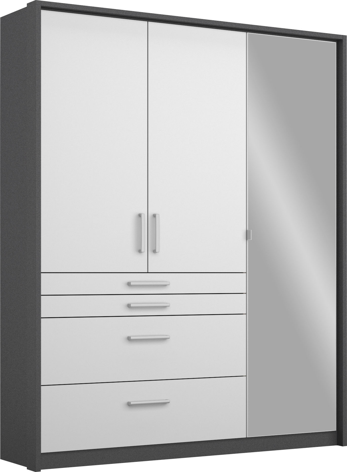 rauch Drehtürenschrank »Kleiderschrank Schrank Garderobe Garderobenschrank  HOMBURG« inkl. Passepartout, oberer Schubkasten mit Einteilung MADE IN GERMANY