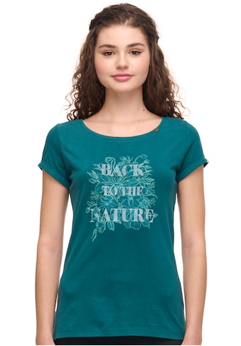 Ragwear T-Shirt »FLORAH FLOWERS ORGANIC«, mit positvem Statement-Print kaufen