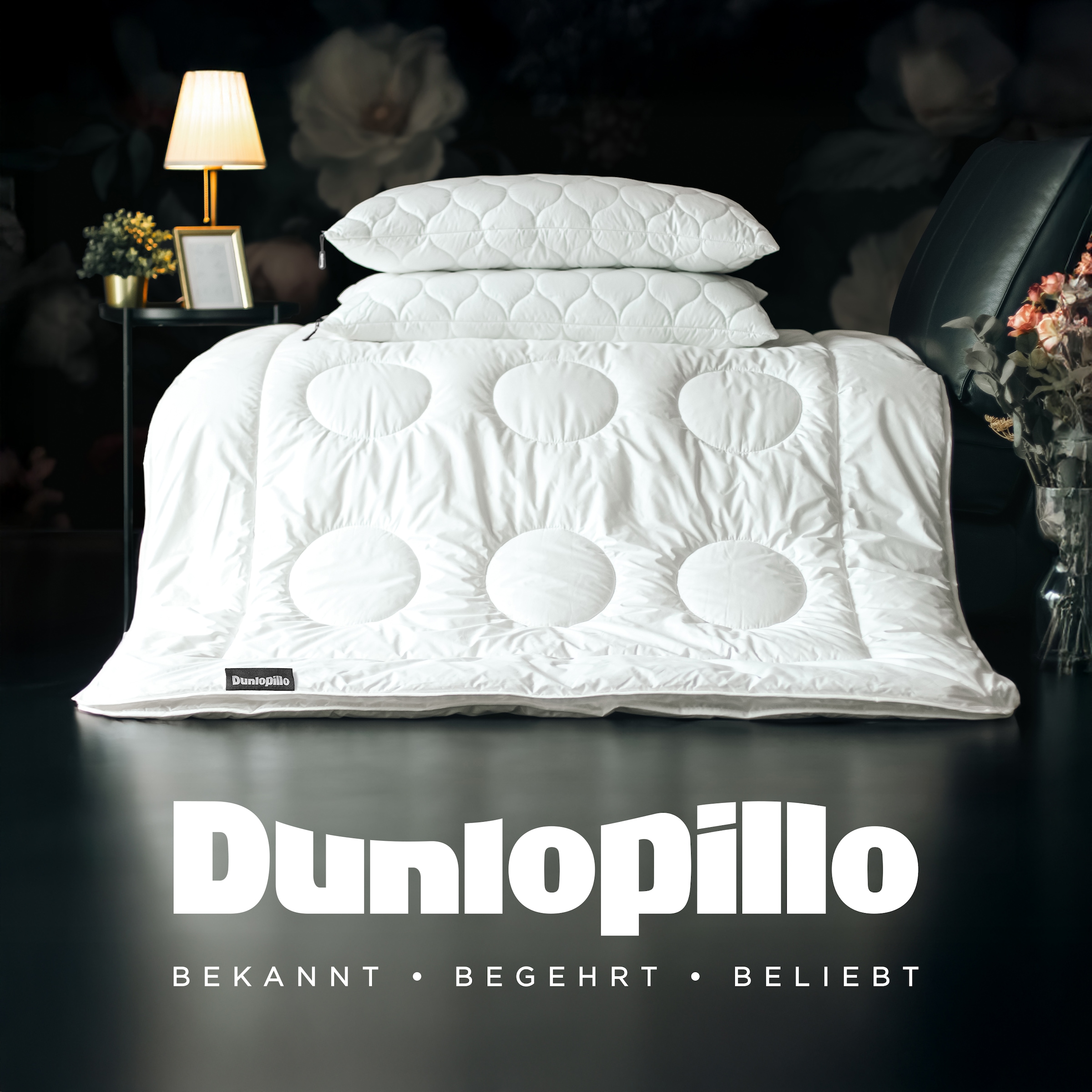 Dunlopillo Baumwollbettdecke »Fusion, Bettdecken für Sommer und Winter« leicht Füllung Polyester 1 Stk. tlg. Bettdecke 135x200 cm, 155x220 cm, Dunlofill® Helix-Micro-Faser, Decke