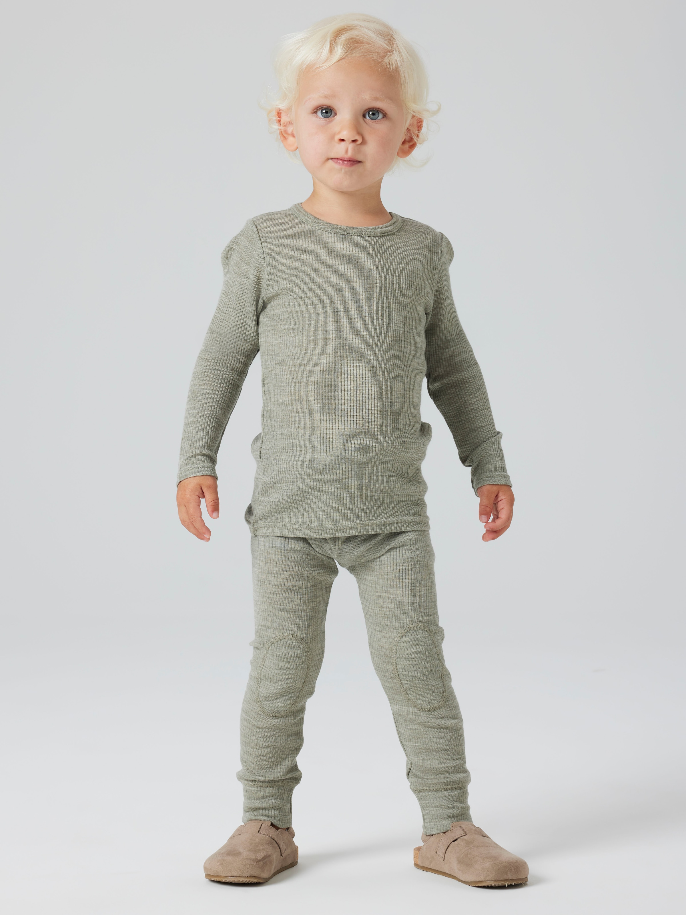 Name It Langarmshirt »NMNWAX WOOL RIB LS TOP NOOS« aus reiner Merinowolle