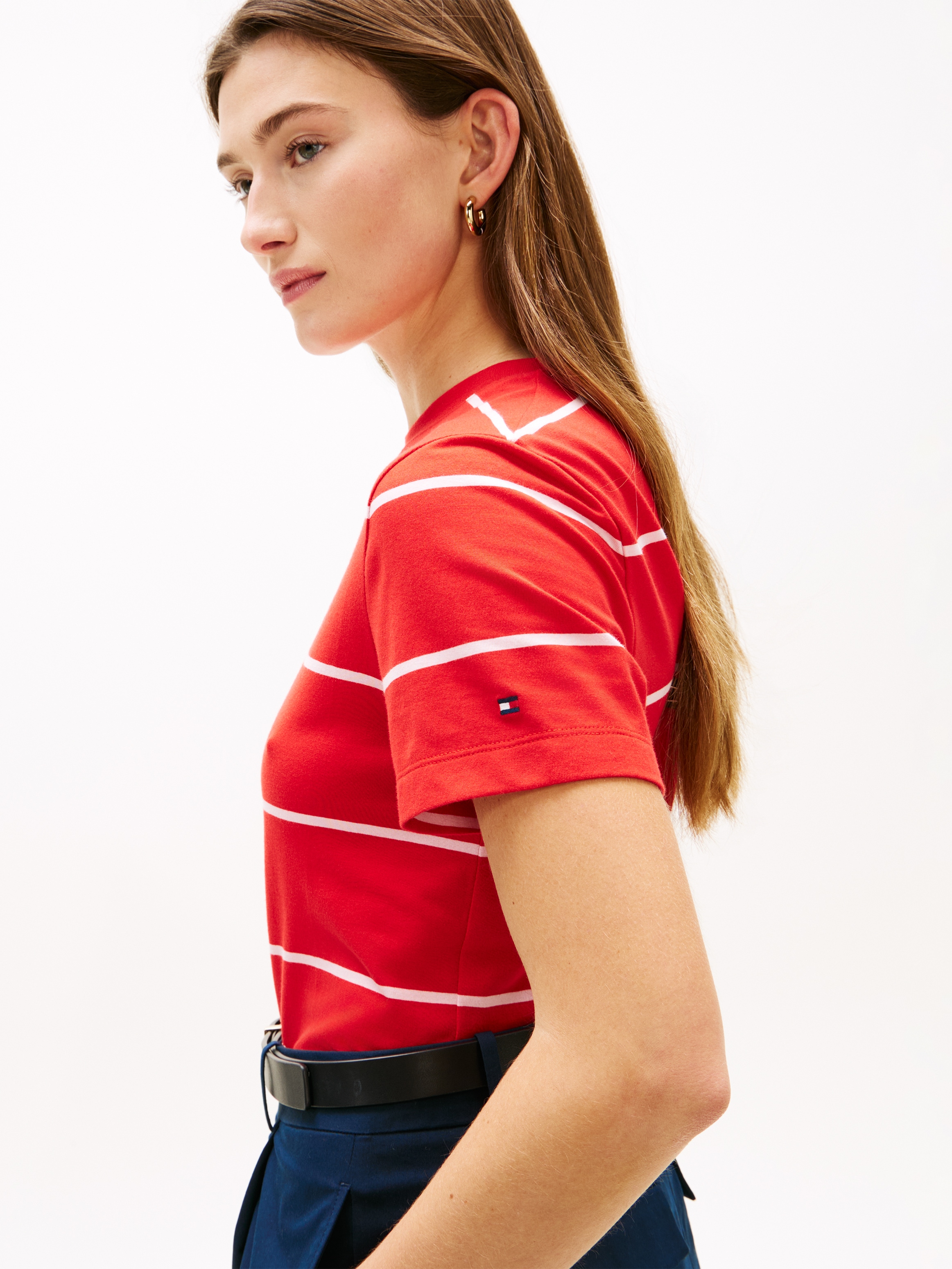 Tommy Hilfiger Kurzarmshirt »TH SCRIPT REGULAR C-NECK SHORT SLEEVE TEE«
