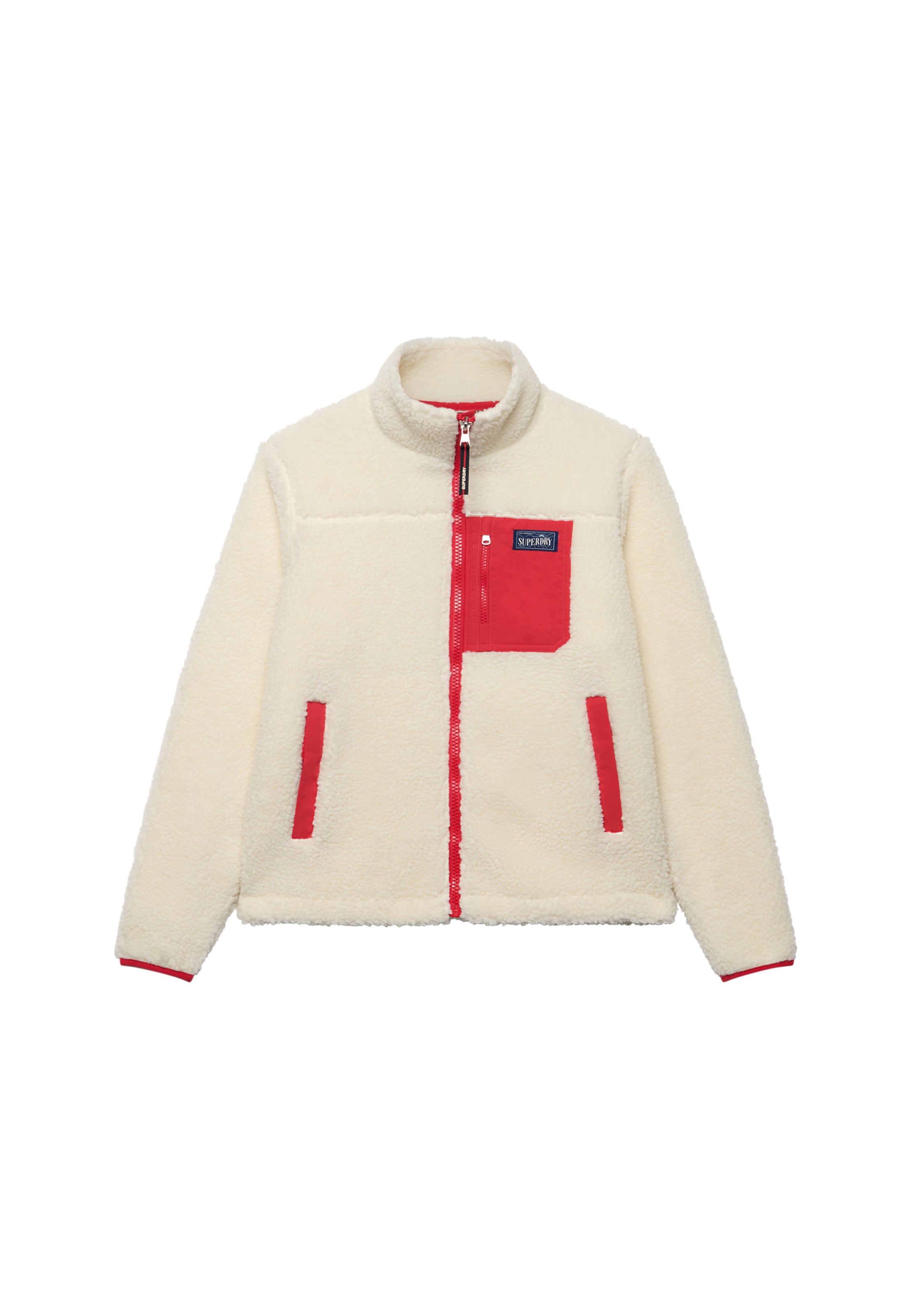 Superdry Kapuzensweatjacke »HERITAGE ZIP THROUGH FLEECE« Kunstfaser, relaxed fit