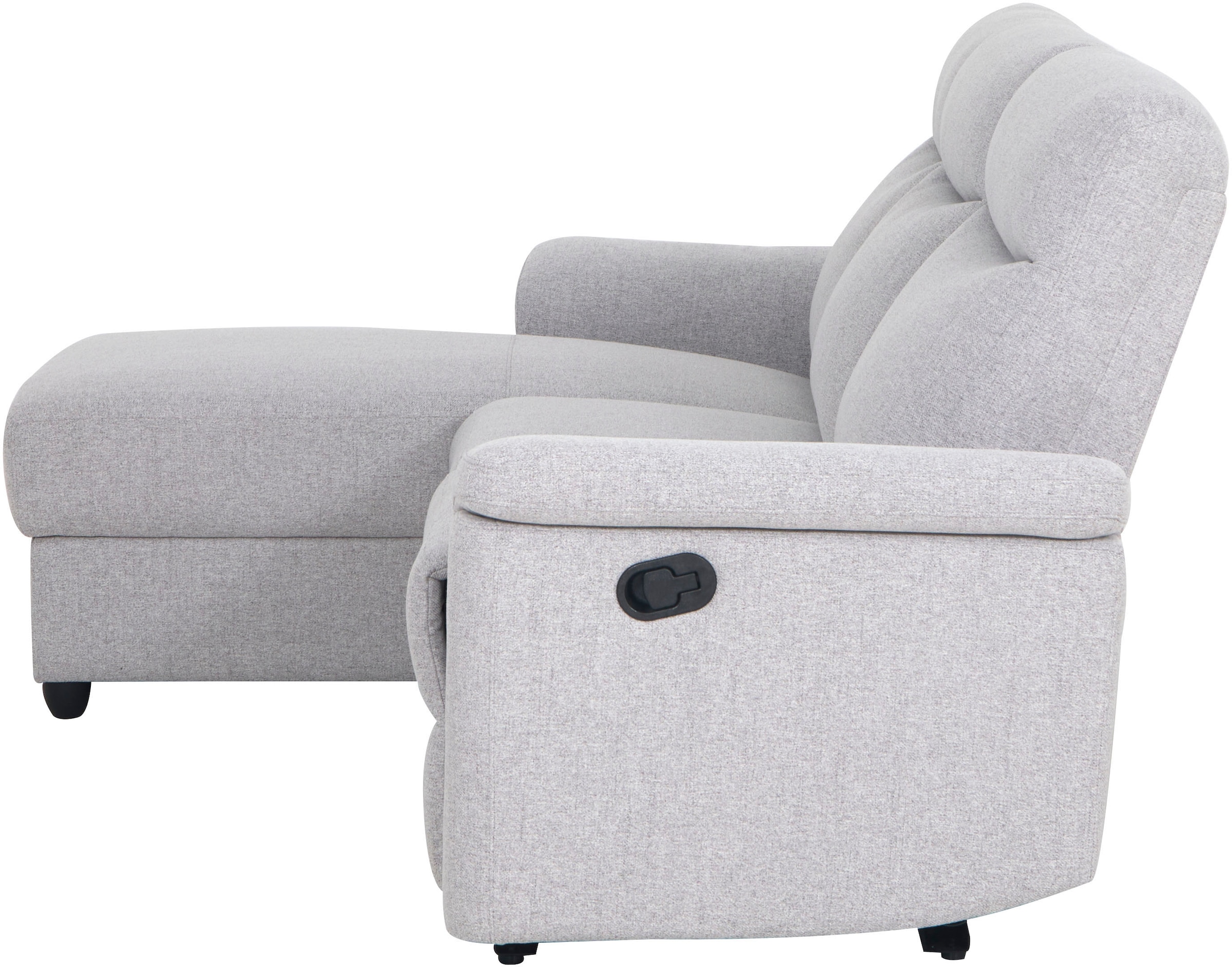 Home affaire Ecksofa »BRIONNE, L-Form, 255cm, manuelle u. elektrische Funktion (USB A/C),« Liegefunktion, Stauraum, Federkernpolsterung, Webstoff