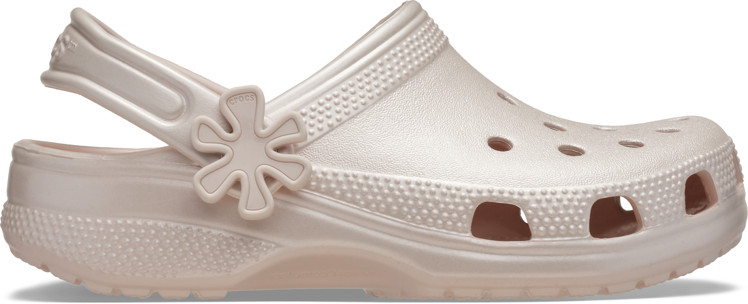 Crocs Clog »Classic Pearl Shine Clog«  Sommerschuh, Strandschuh, Sandale, Hausschuh in glänzender Optik