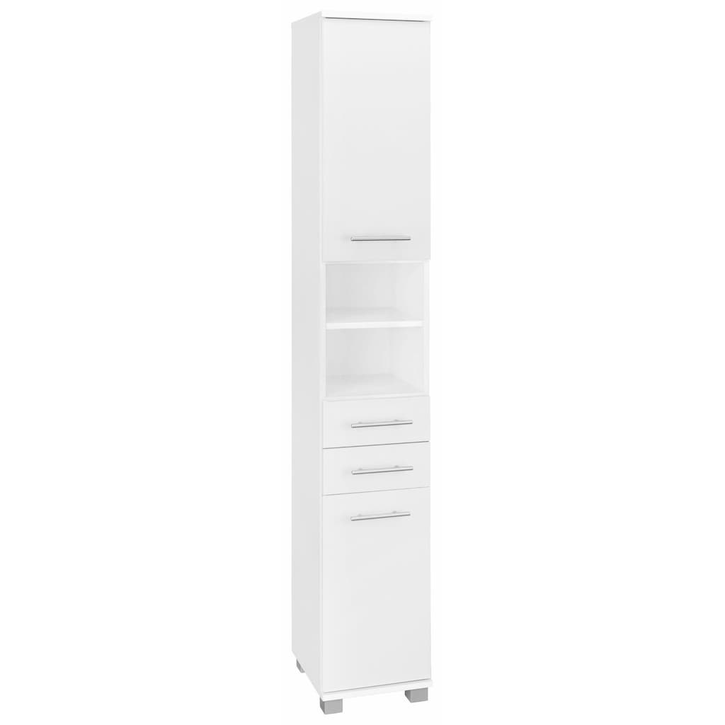 Schildmeyer Hochschrank »Emmi«, Breite 30 cm, Metallgriffe, mit 2 Schubkästen