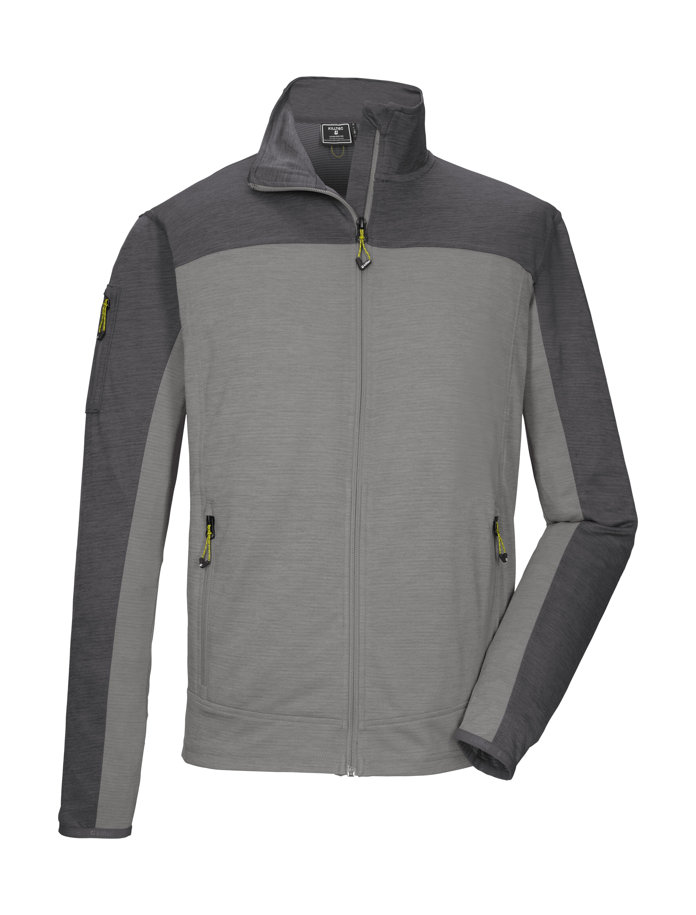 Killtec Strickjacke »KOS 42 MN FLX JCKT« Sportive Colourblock-Jacke, Kinnschutz, verschließbare Taschen