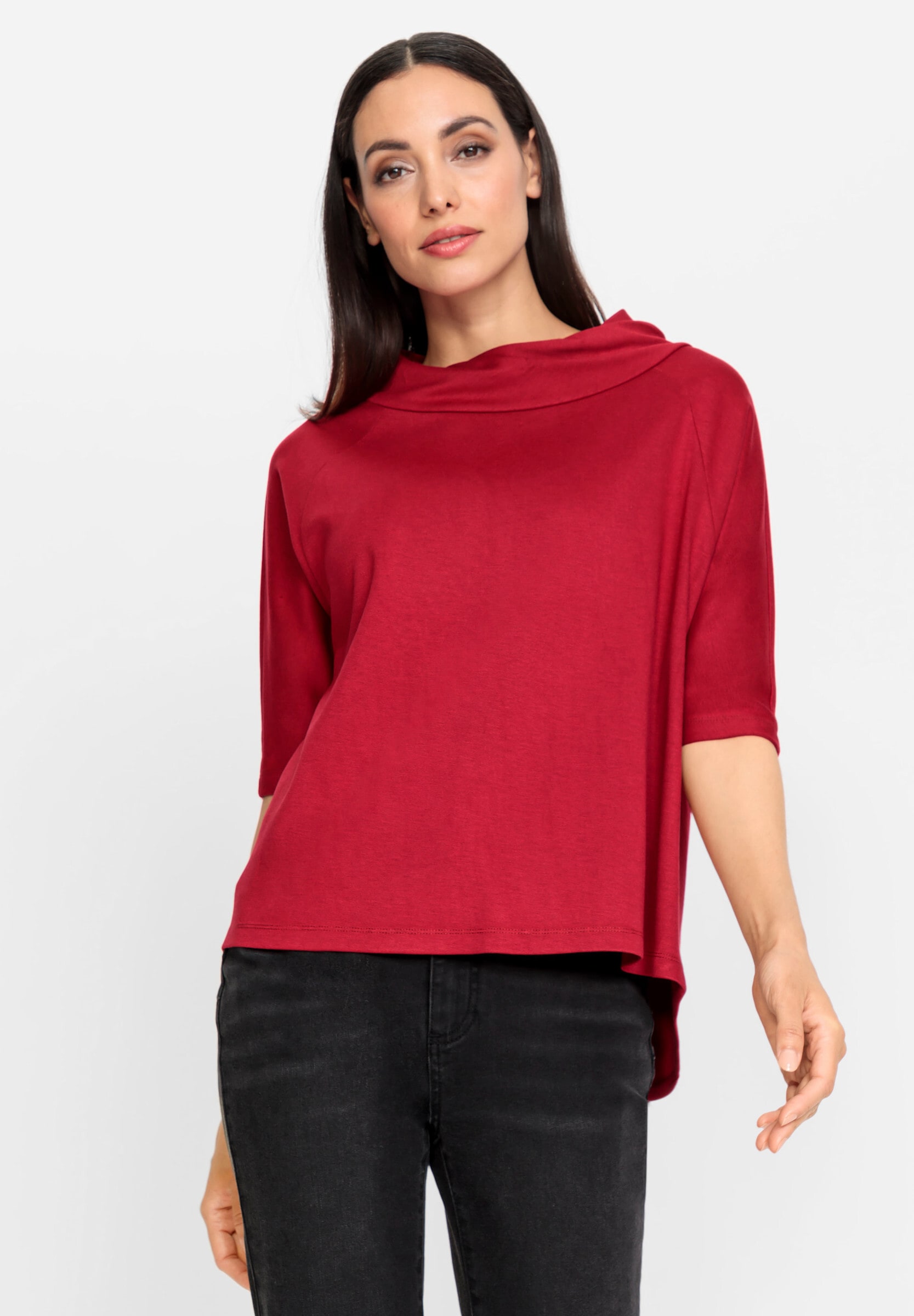 heine T-Shirt »Oversized Shirt 3/4-Arm-Shirt mit längerem Rücken«