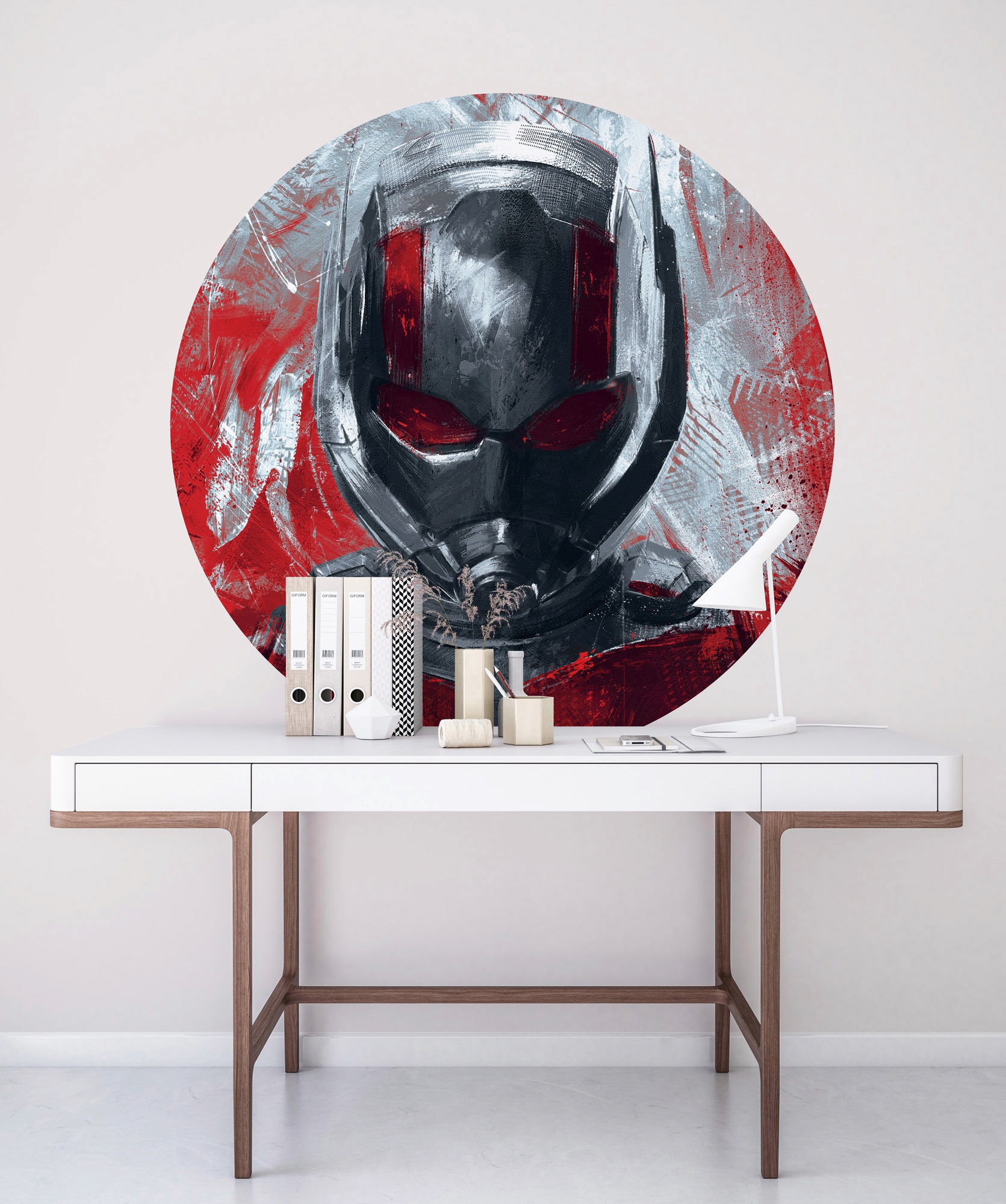 Garantie Fototapete mit XXL Painting | »Avengers 125x125 Ant-Man«, online Höhe), und rund kaufen (Breite selbstklebend bedruckt-Comic-Retro-mehrfarbig, Komar x cm 3 Jahren