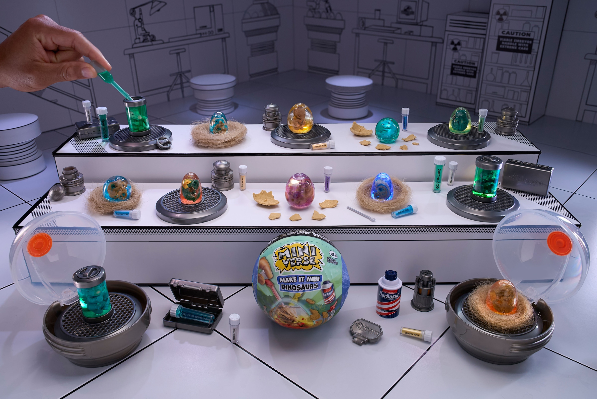 MGA ENTERTAINMENT Kreativset »MGA's Miniverse - Make It Mini Dinosaurs (Jurassic World)« Lieferung erfolgt sortiert