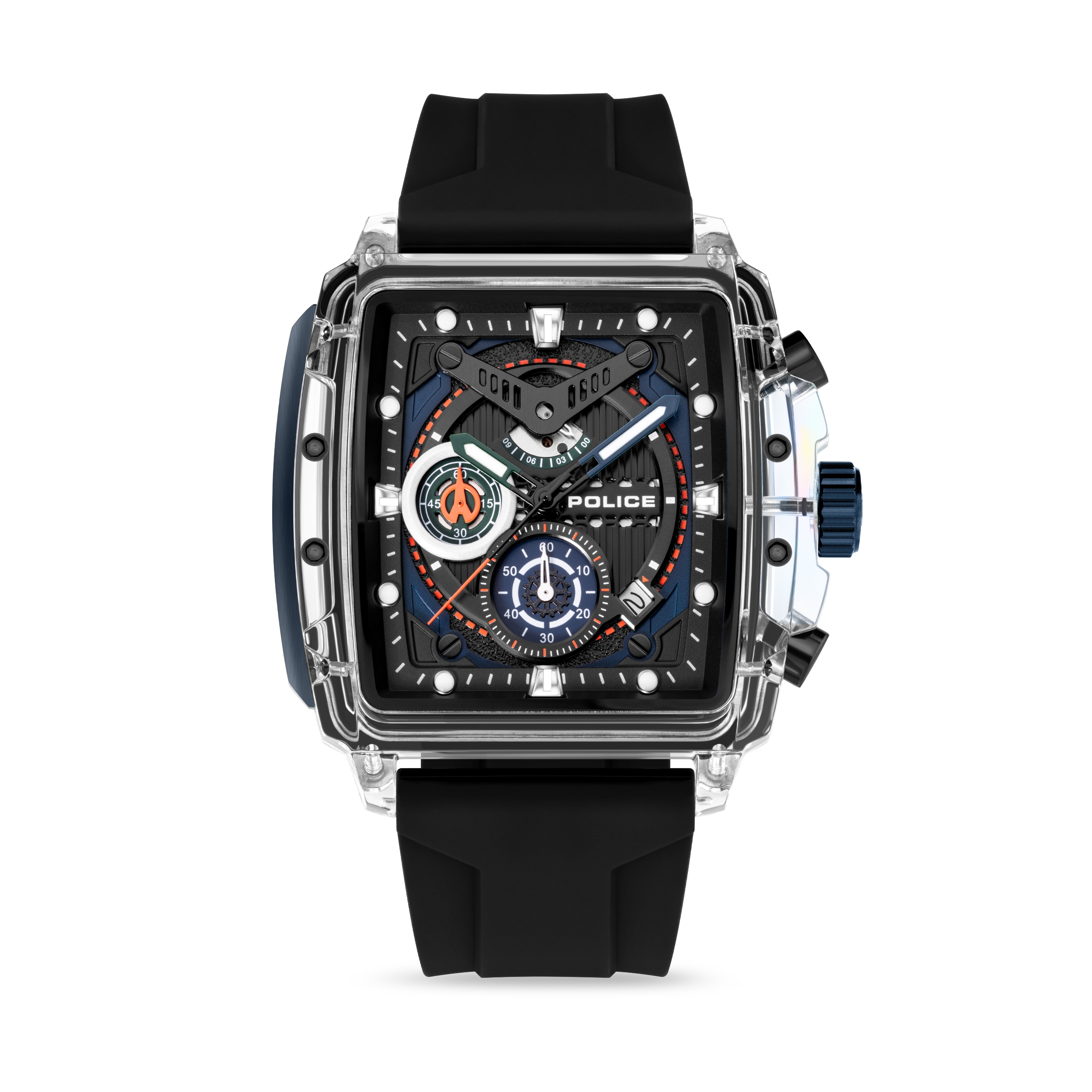 Police Chronograph »Clout Set« Quarzuhr, Armbanduhr, Herrenuhr, Silikonarmband