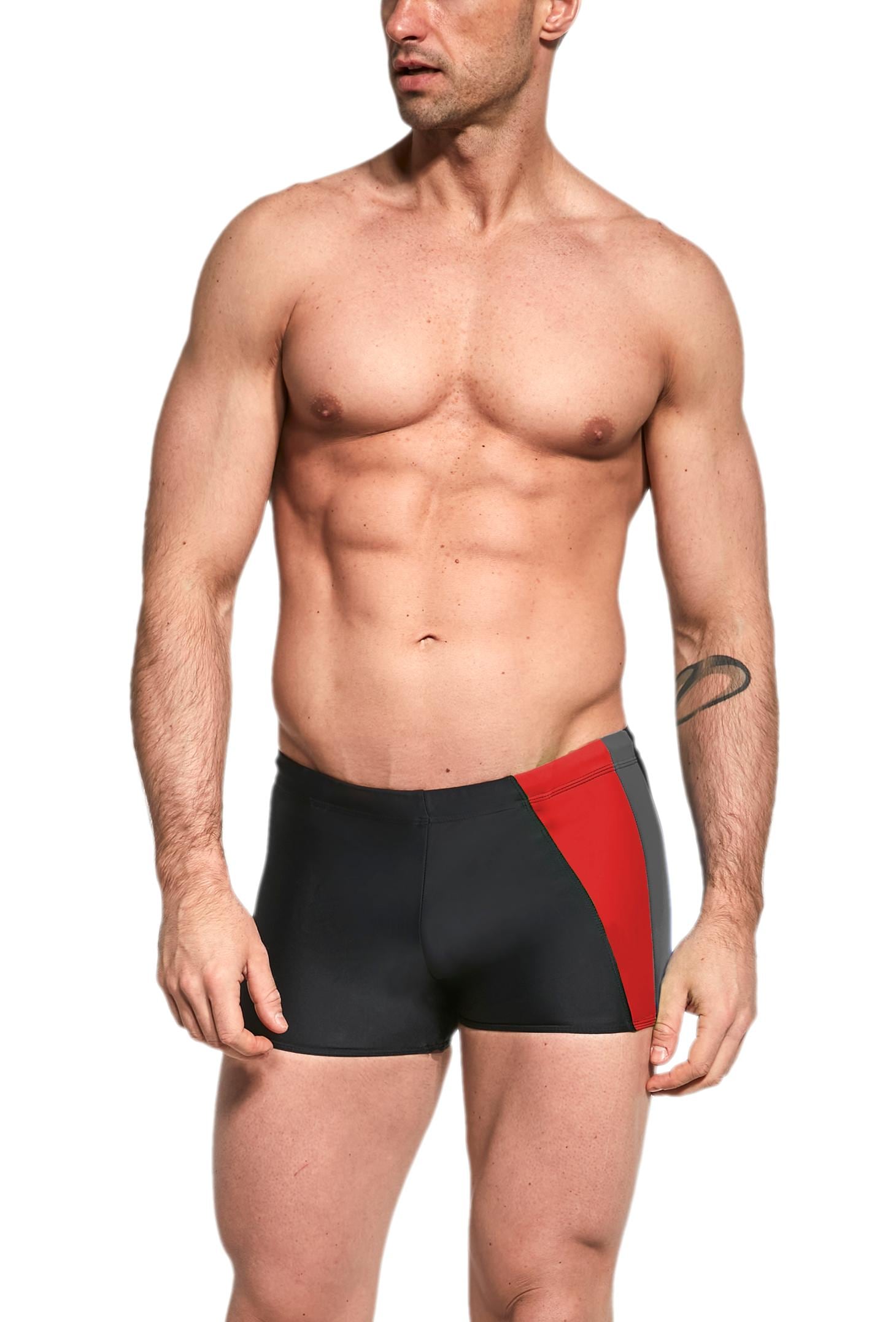 AQUARTI Badehose »Badehose Herren Badehose Kurz mit Seitlichem Streifen«