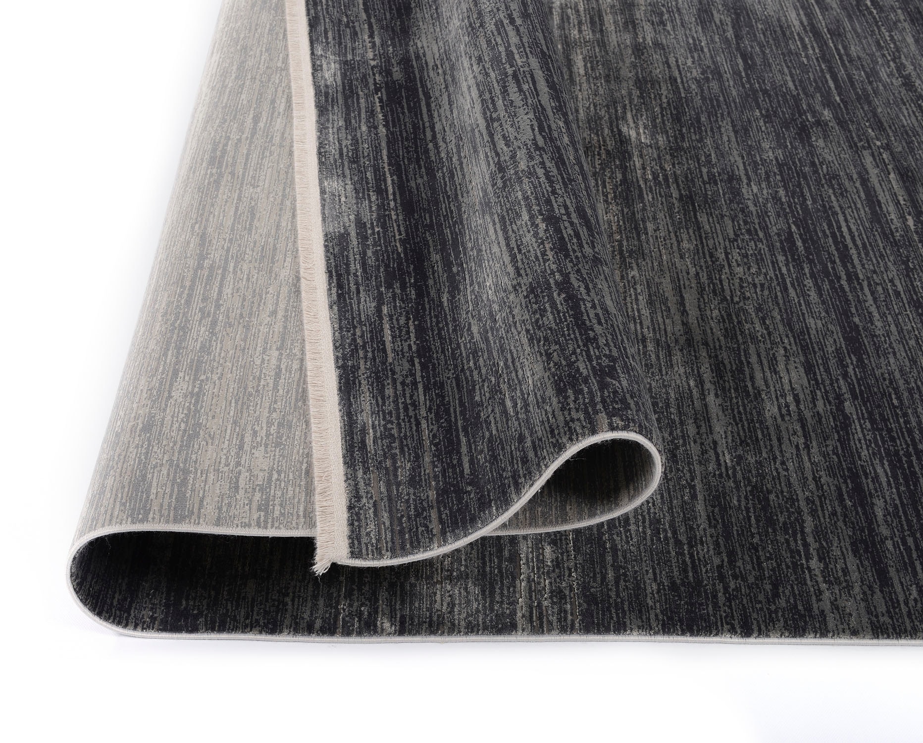 OCI DIE TEPPICHMARKE Teppich »BESTSELLER GLORY« rechteckig 8 mm Höhe Glanz Viskose, mit Fransen, Hoch Tief Struktur, Vintage, Wohnzimmer