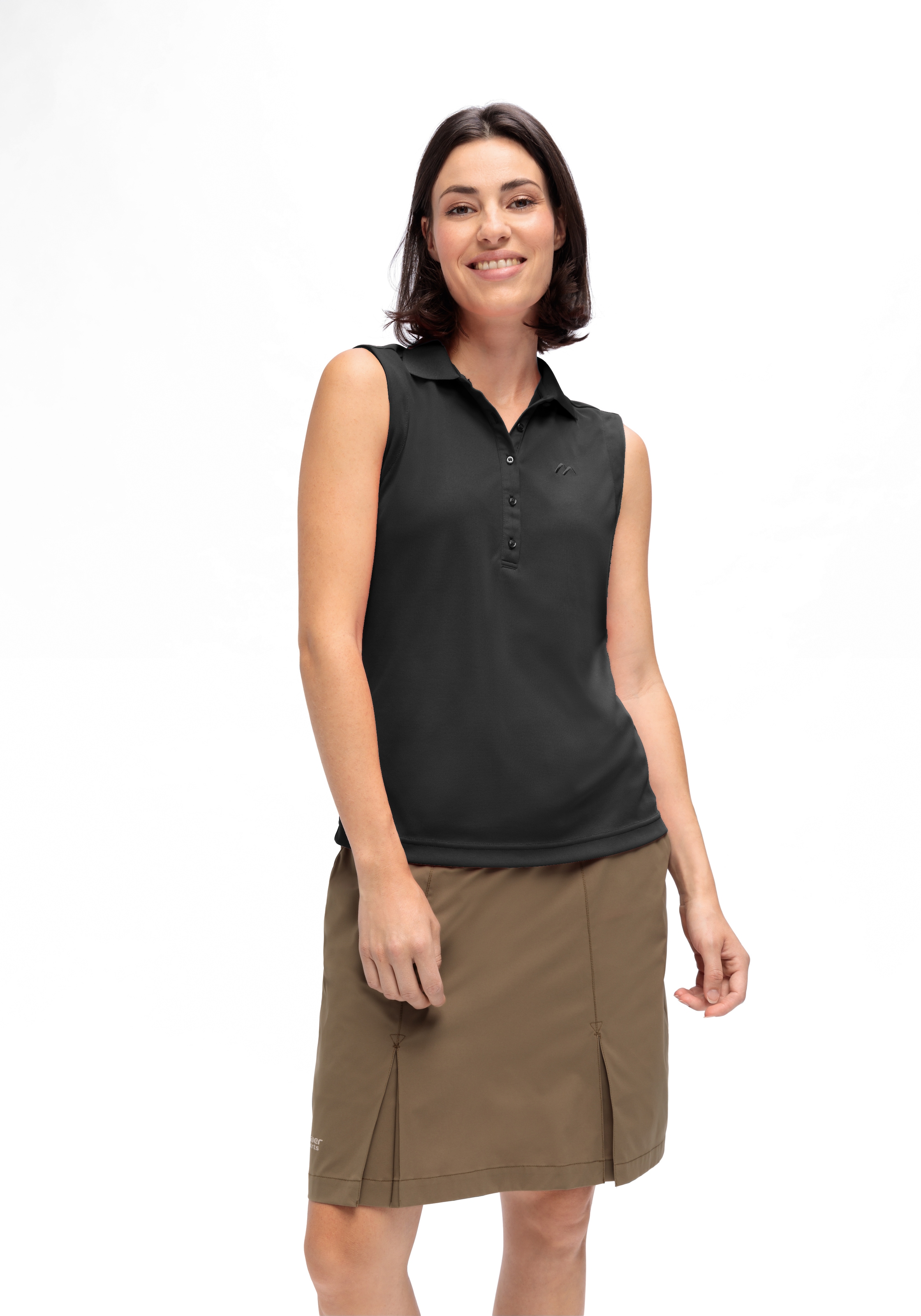 Maier Sports Poloshirt »Ulrike sleeveless«, Damen Funktionsshirt, ärmelloses Freizeitshirt, Regular Fit