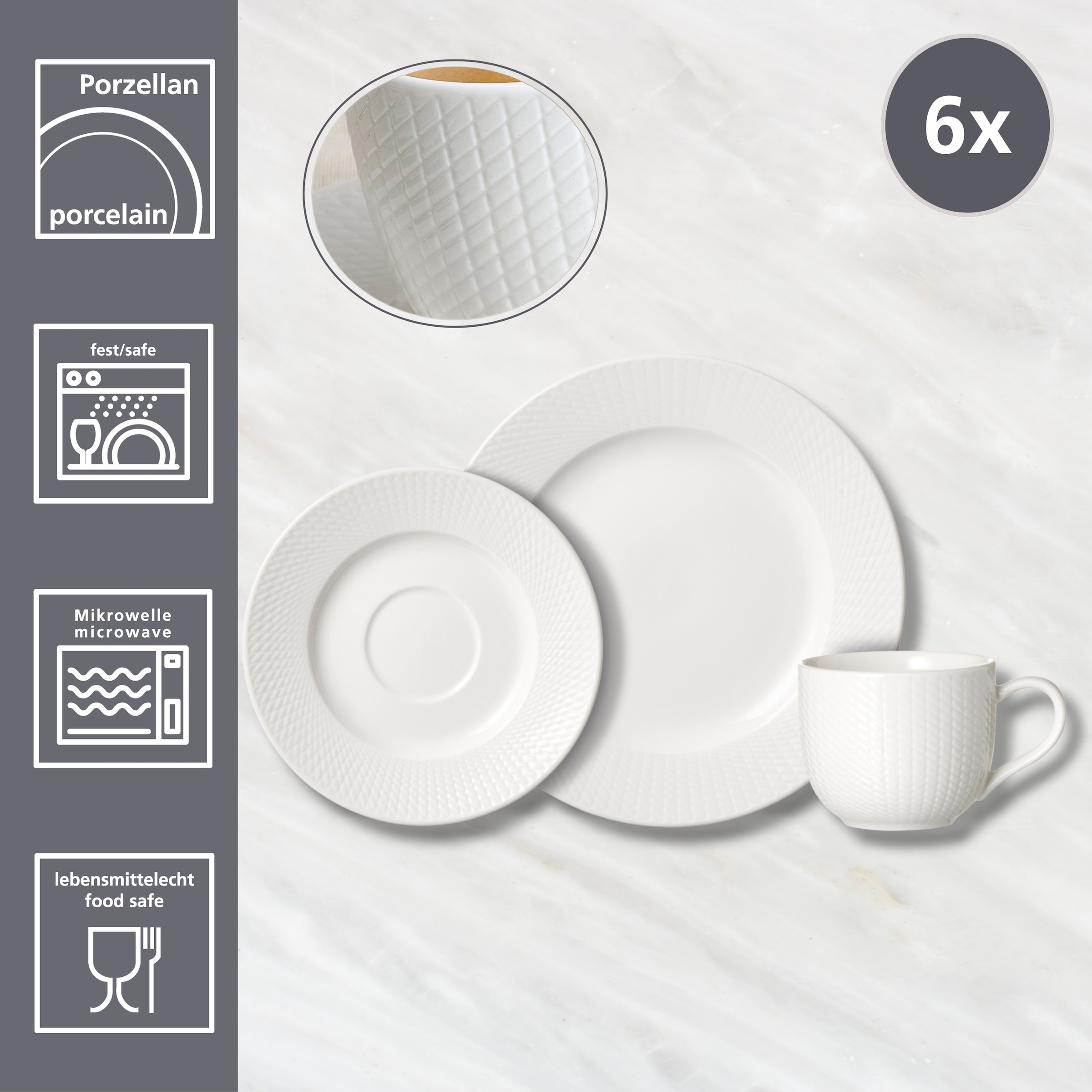 Ritzenhoff & Breker Kaffeeservice »Saphir« aus Porzellan für 6 Personen