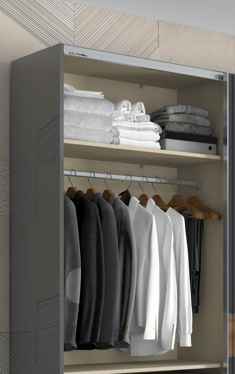 Places of Style Schwebetürenschrank »Onyx«, UV lackiert für langlebige Oberflächen, Soft-Close-Funktion