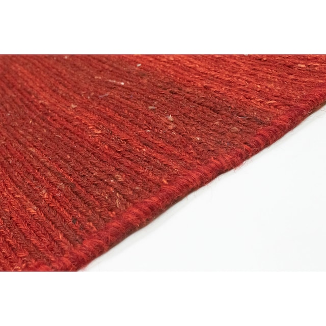 morgenland Wollteppich »Gabbeh Teppich handgeknüpft rot«, rechteckig,  handgeknüpft