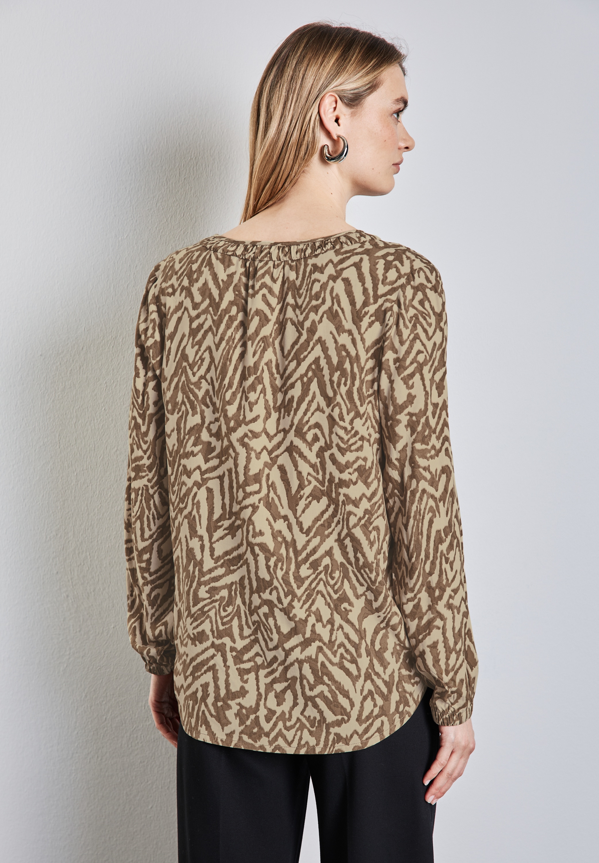 STREET ONE Langarmbluse, mit All-Over Print