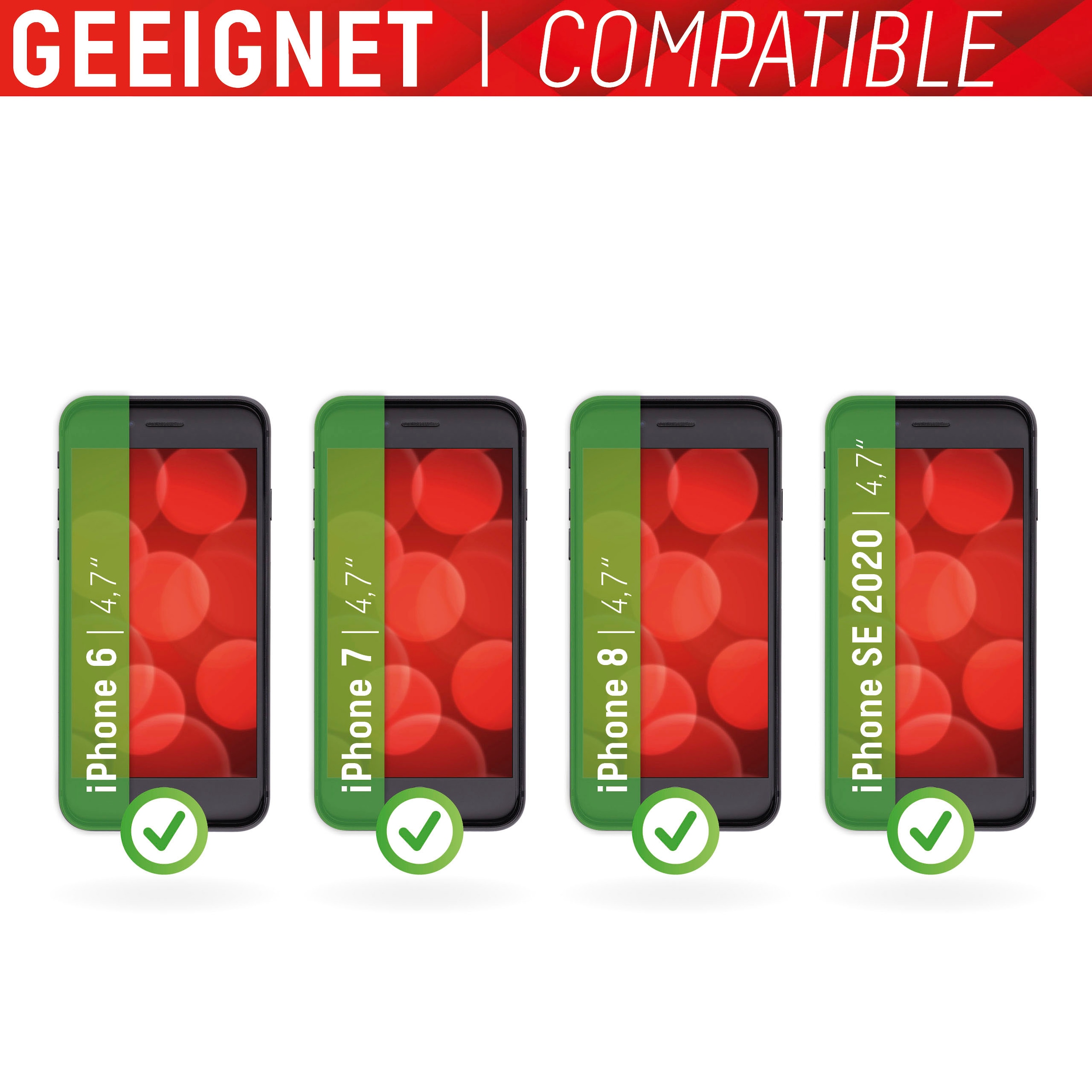 Displex Displayschutzglas »DISPLEX Real Glass Panzerglas für Apple iPhone 6/7/8/SE (2020) (4,7")« für Apple iPhone 6 / 7 / 8 / SE 2020