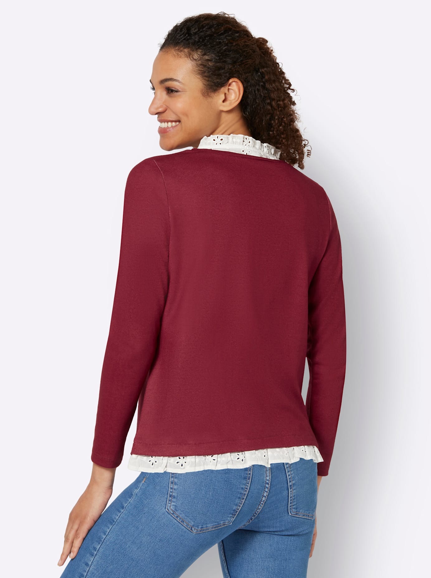 Inspirationen 2-in-1-Langarmshirt »2-in-1-Shirt«, (1 tlg.)
