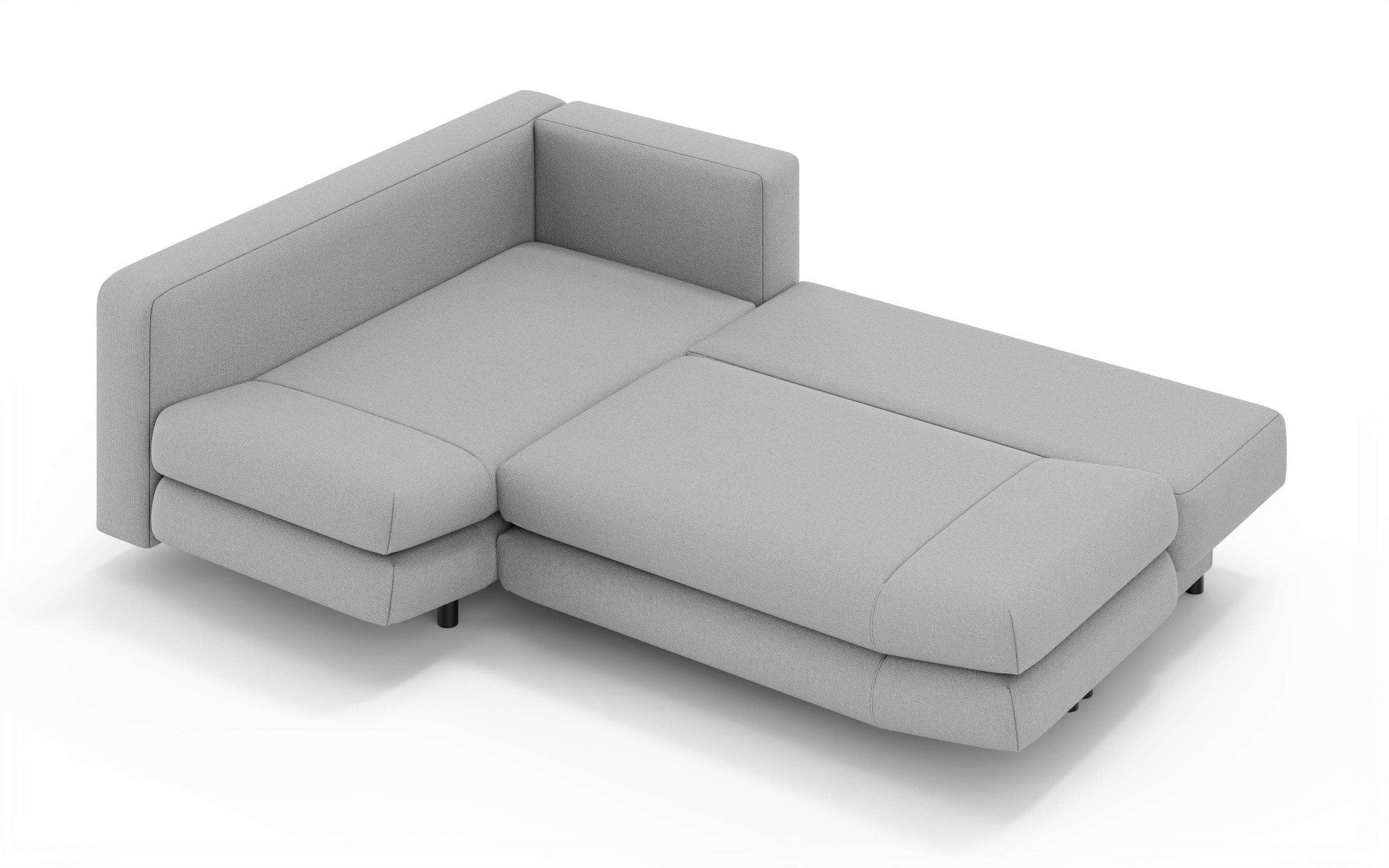 Home affaire Ecksofa »LENNARA Schlafsofa mit Bettkasten, Maße B/T/H: 234/179/85 cm« L-Form mit Ottomane rechts/links, mit Wellenunterfederung