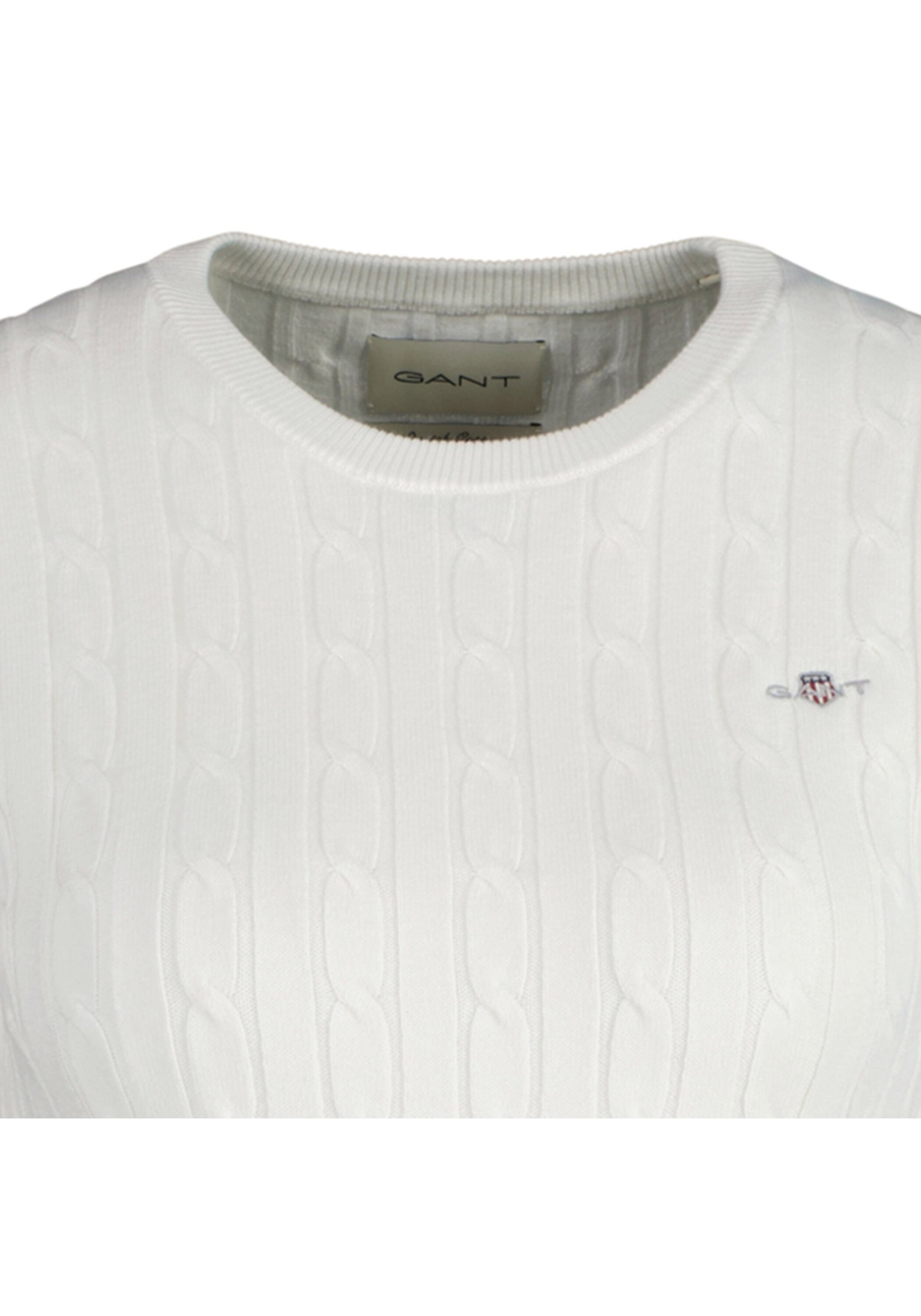 Gant T-Shirt »T-Shirt STRETCH COTTON CABLE C-NECK 1er Pack«