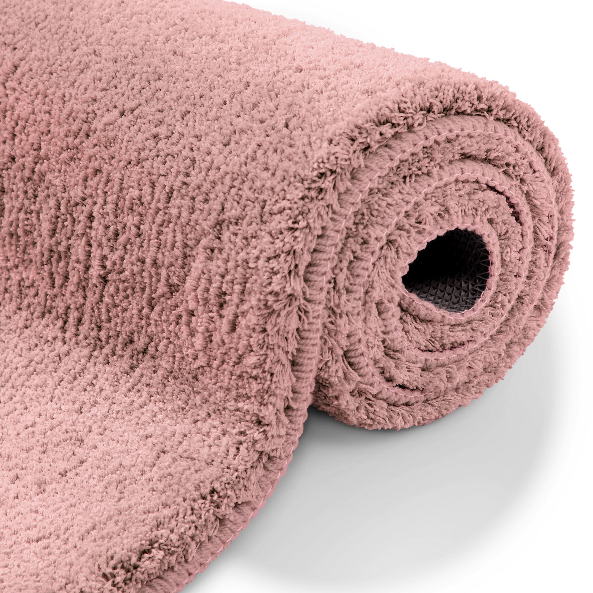 OTTO home Badematte »Neele« Höhe 20 mm rutschhemmend beschichtet schnell trocknend Badteppich, getuftet, modern, Uni, antirutsch, flauschig, Hochflor