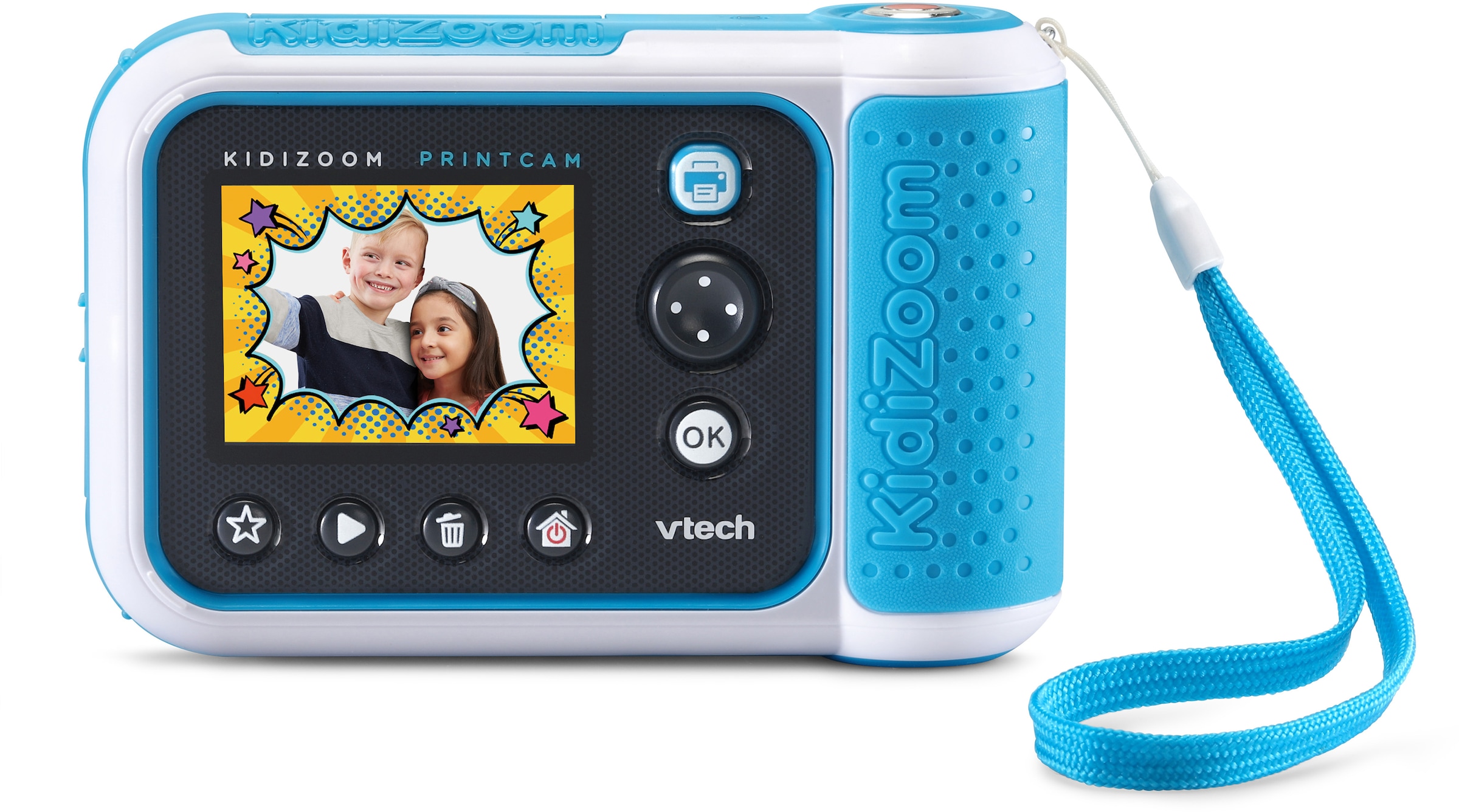 Vtech® Kinderkamera »KidiZoom Print Cam, blau«, 5 MP, mit eingebautem Thermodrucker